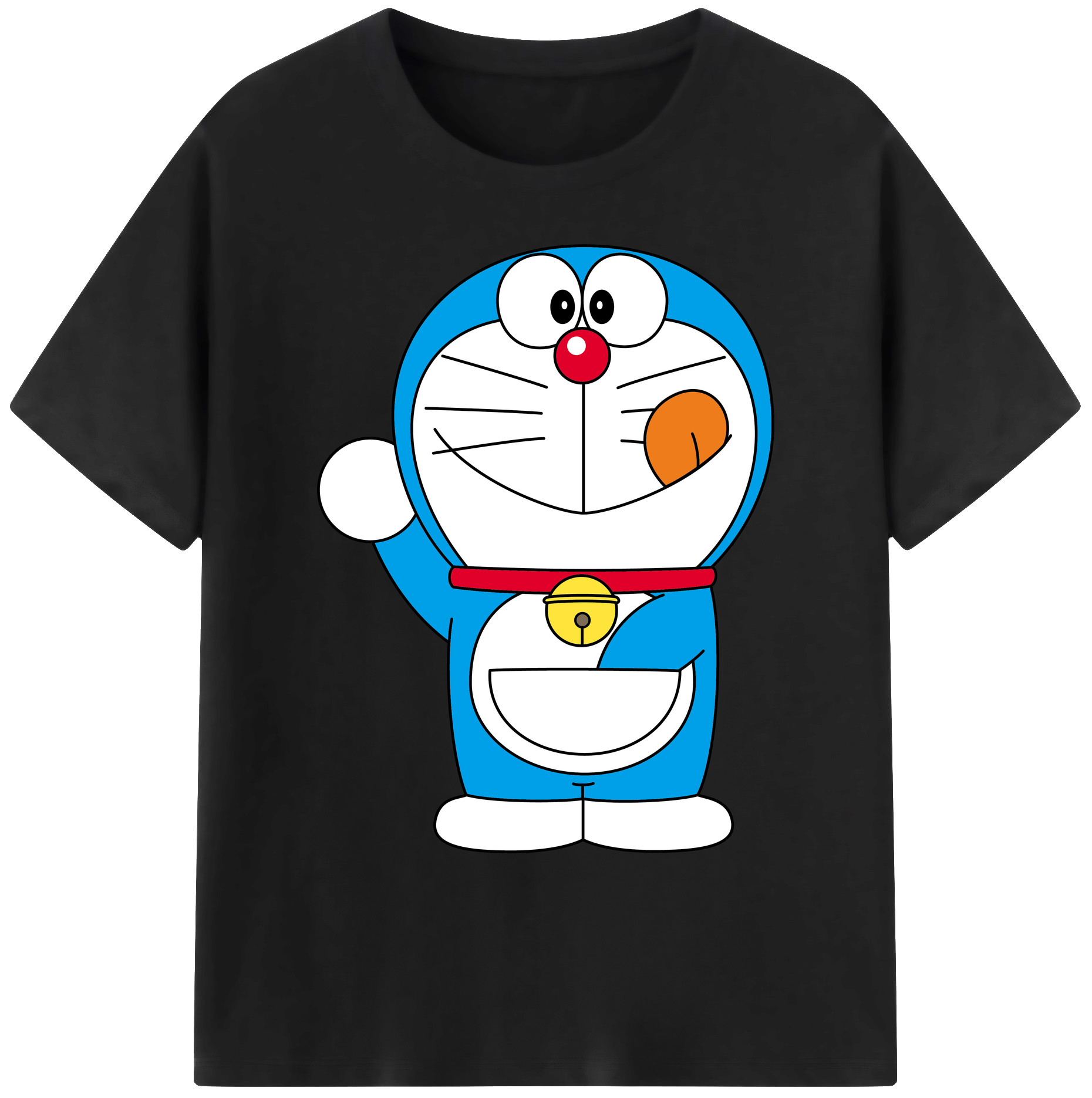 （画像用） ドラえもん Doraemon 綿100％ メンズ半袖Tシャツ｜肌触りやわらか＆通気性