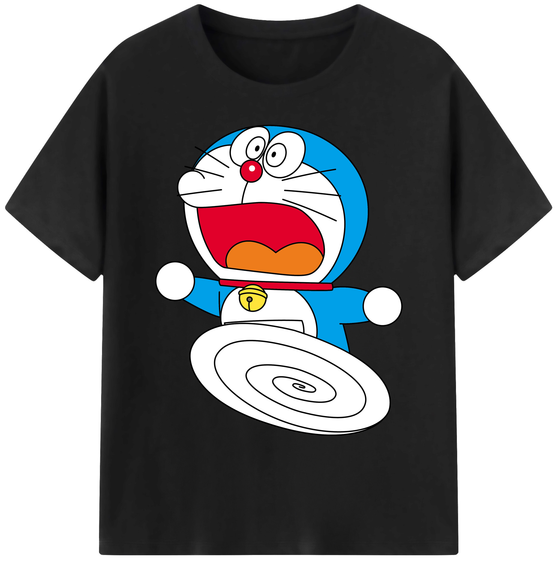 （画像用） ドラえもん Doraemon 綿100％ メンズ半袖Tシャツ｜肌触りやわらか＆通気性