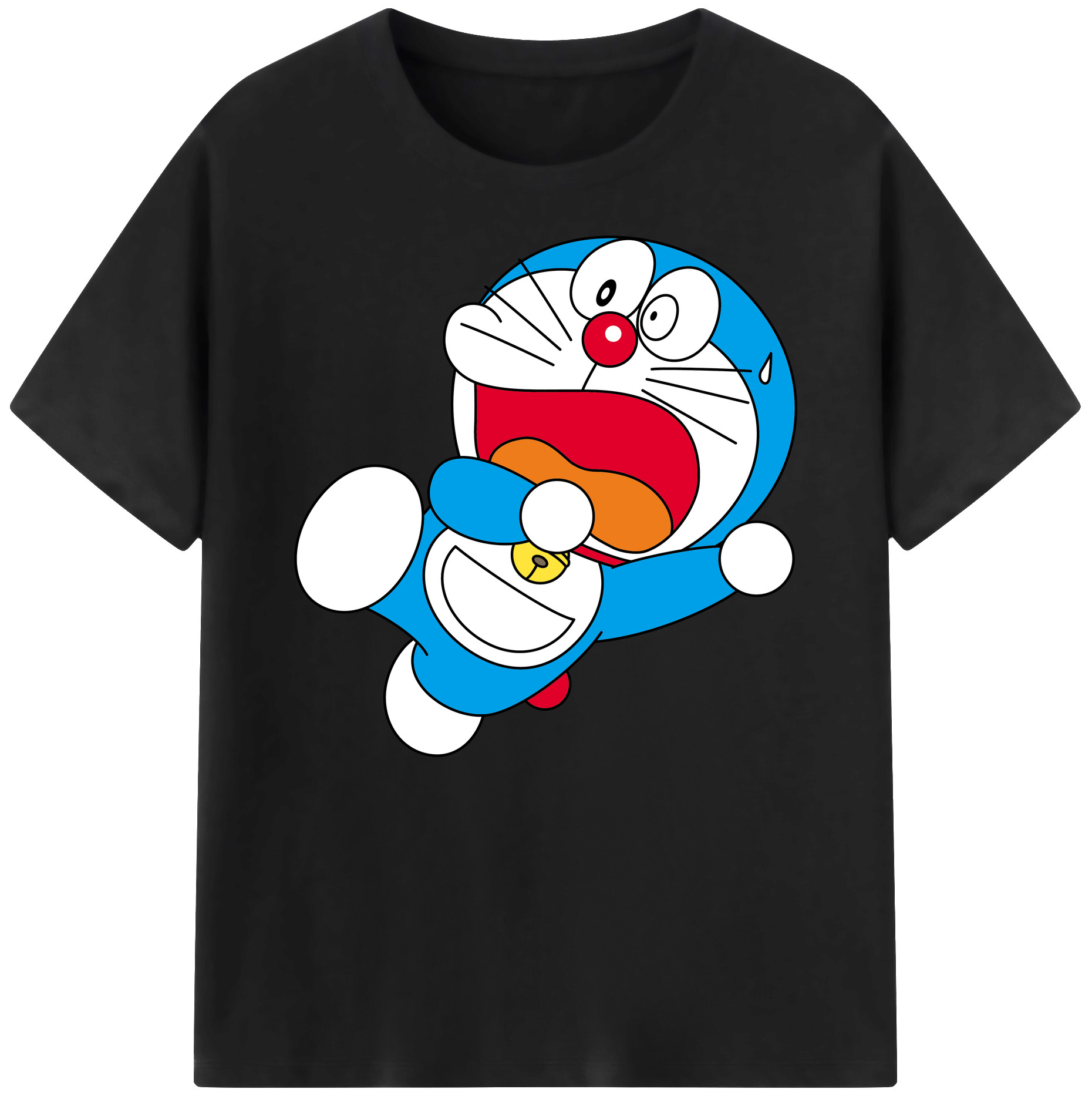 （画像用） ドラえもん Doraemon 綿100％ メンズ半袖Tシャツ｜肌触りやわらか＆通気性