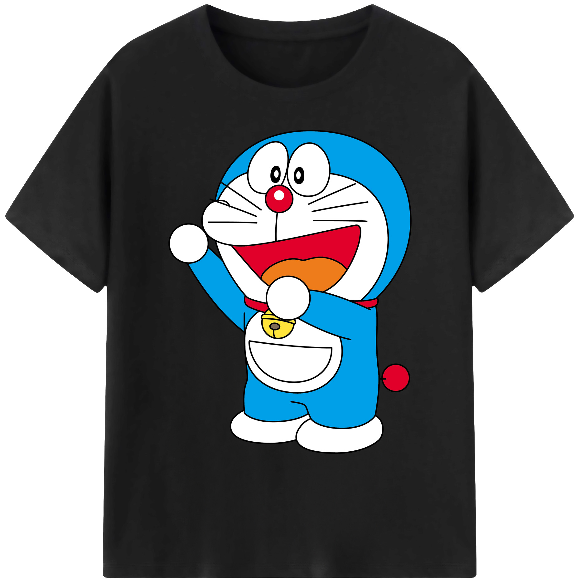 （画像用） ドラえもん Doraemon 綿100％ メンズ半袖Tシャツ｜肌触りやわらか＆通気性