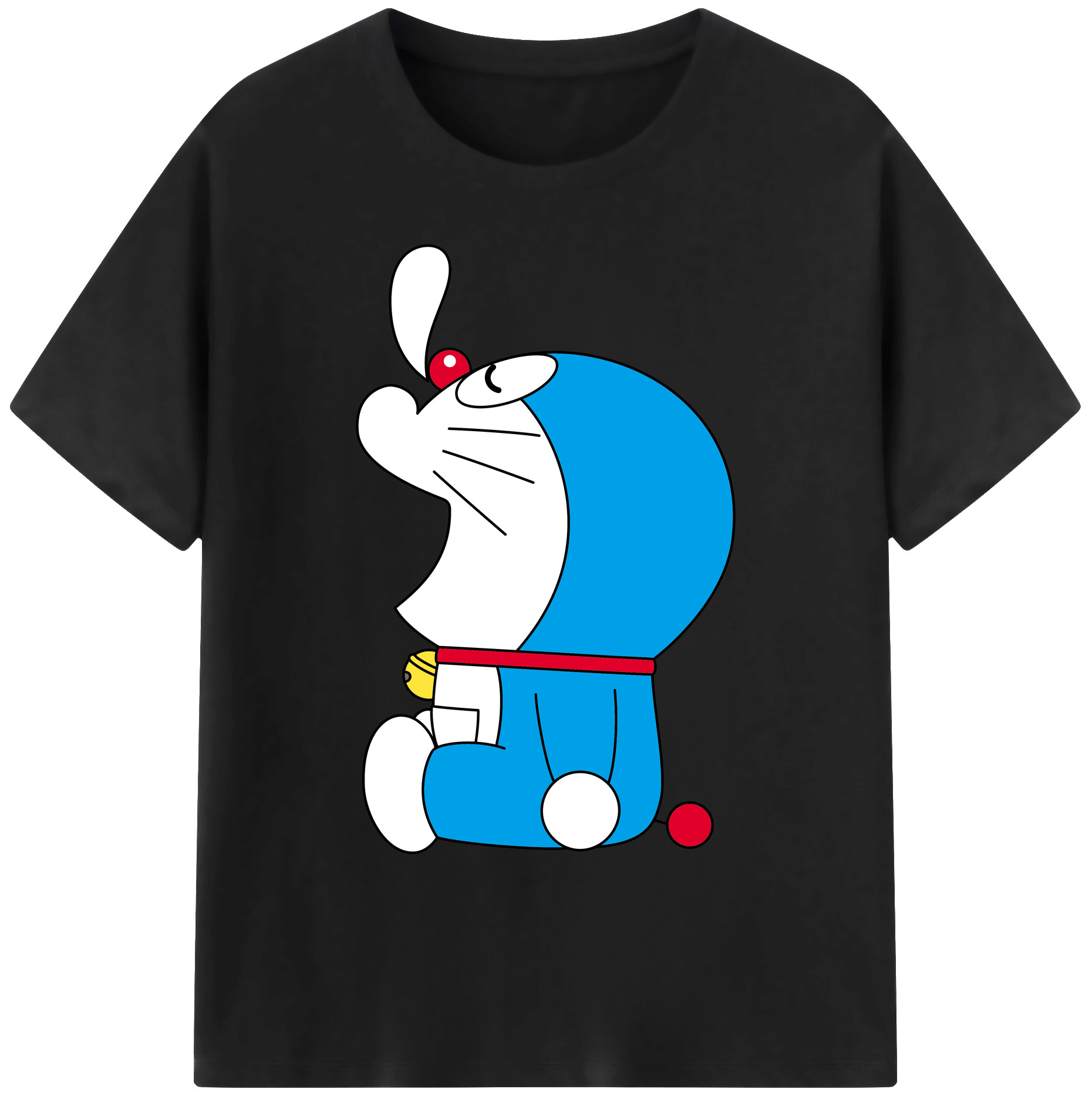 （画像用） ドラえもん Doraemon 綿100％ メンズ半袖Tシャツ｜肌触りやわらか＆通気性