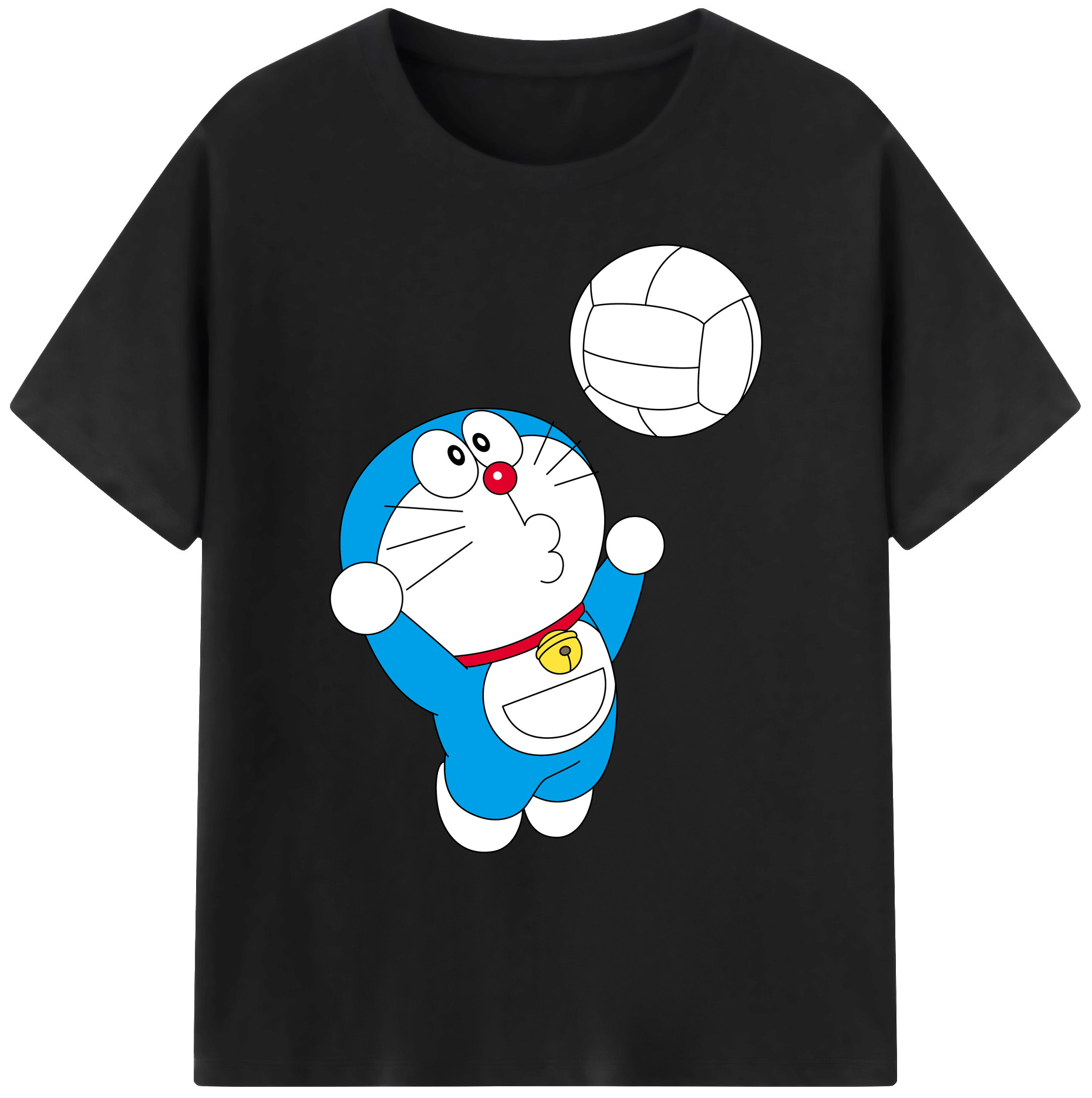 （画像用） ドラえもん Doraemon 綿100％ メンズ半袖Tシャツ｜肌触りやわらか＆通気性