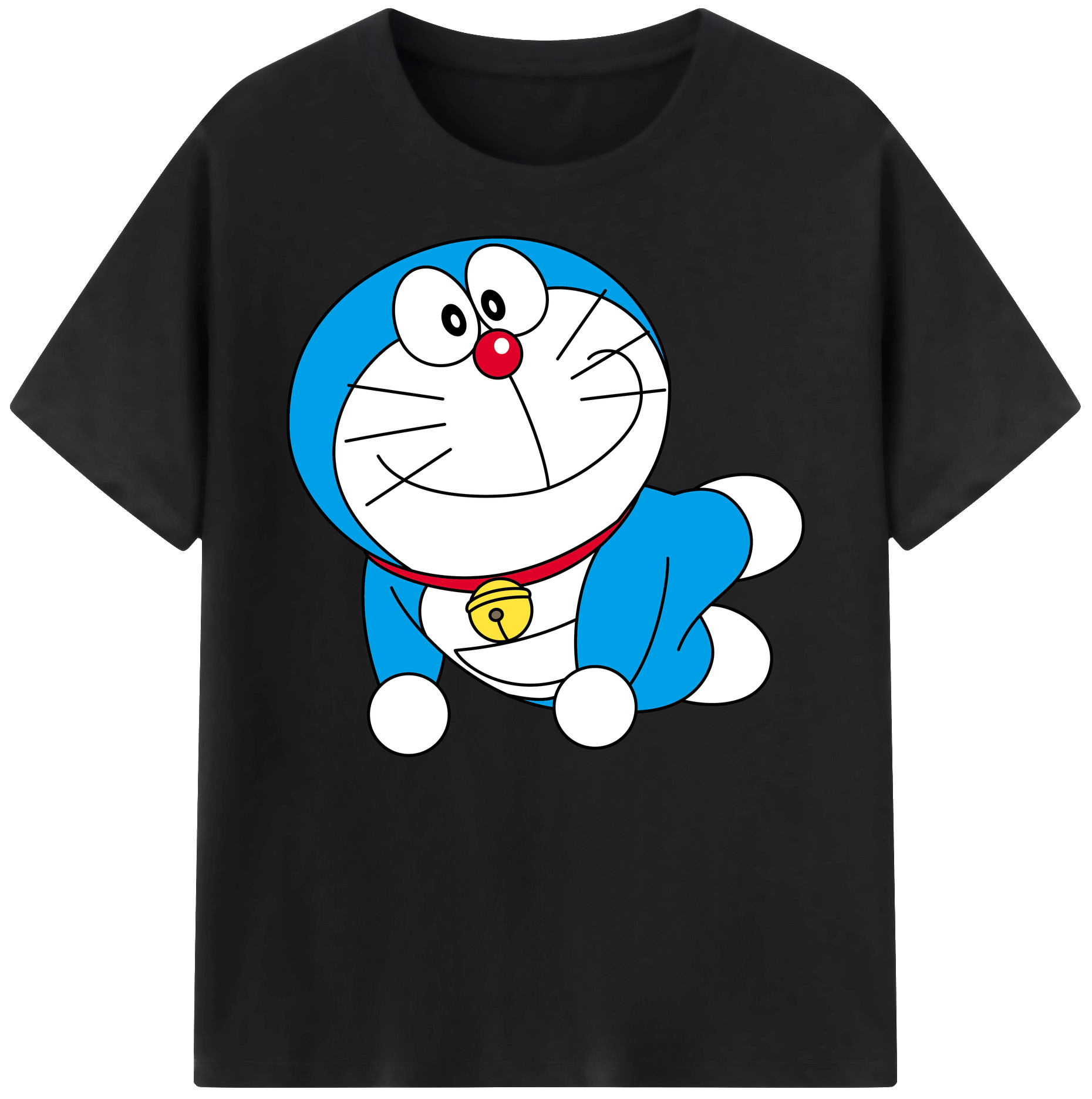 （画像用） ドラえもん Doraemon 綿100％ メンズ半袖Tシャツ｜肌触りやわらか＆通気性