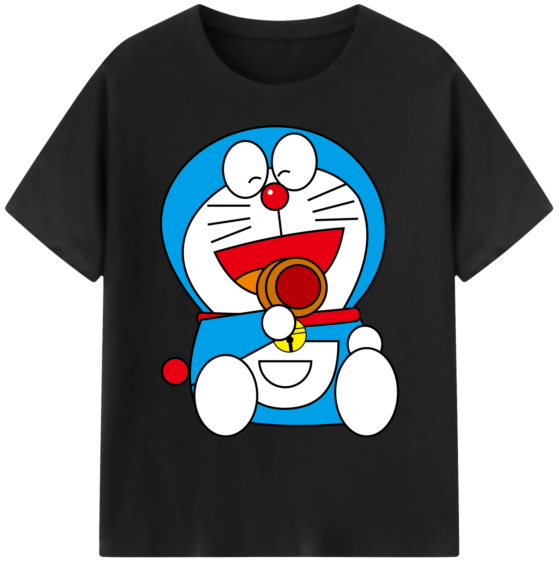 （画像用） ドラえもん Doraemon 綿100％ メンズ半袖Tシャツ｜肌触りやわらか＆通気性