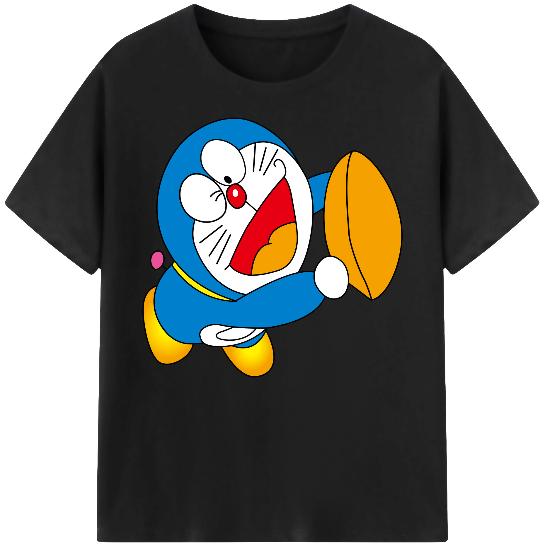 （画像用） ドラえもん Doraemon 綿100％ メンズ半袖Tシャツ｜肌触りやわらか＆通気性