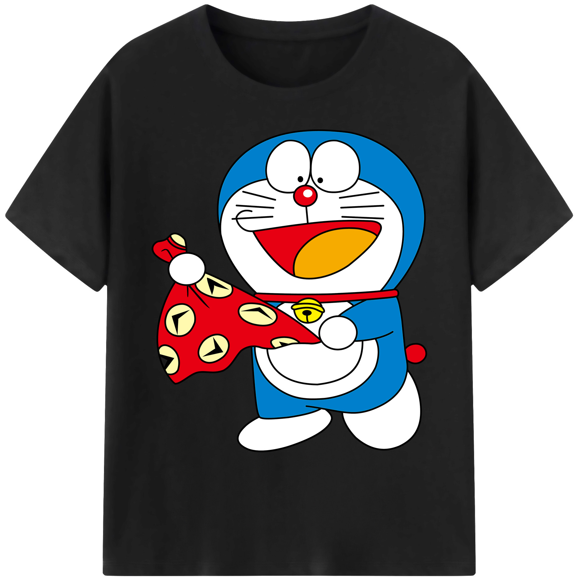 （画像用） ドラえもん Doraemon 綿100％ メンズ半袖Tシャツ｜肌触りやわらか＆通気性
