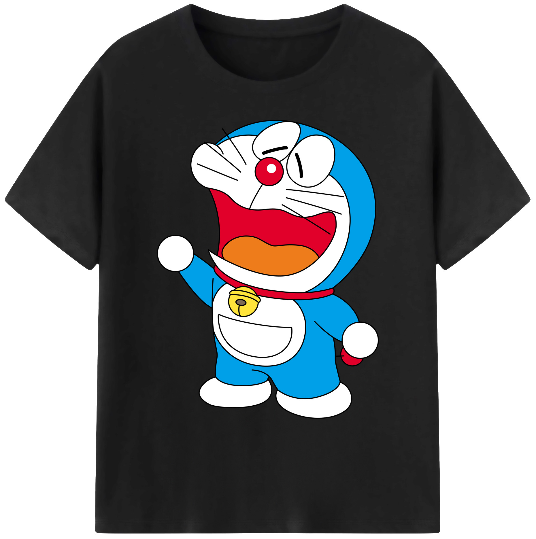 （画像用） ドラえもん Doraemon 綿100％ メンズ半袖Tシャツ｜肌触りやわらか＆通気性