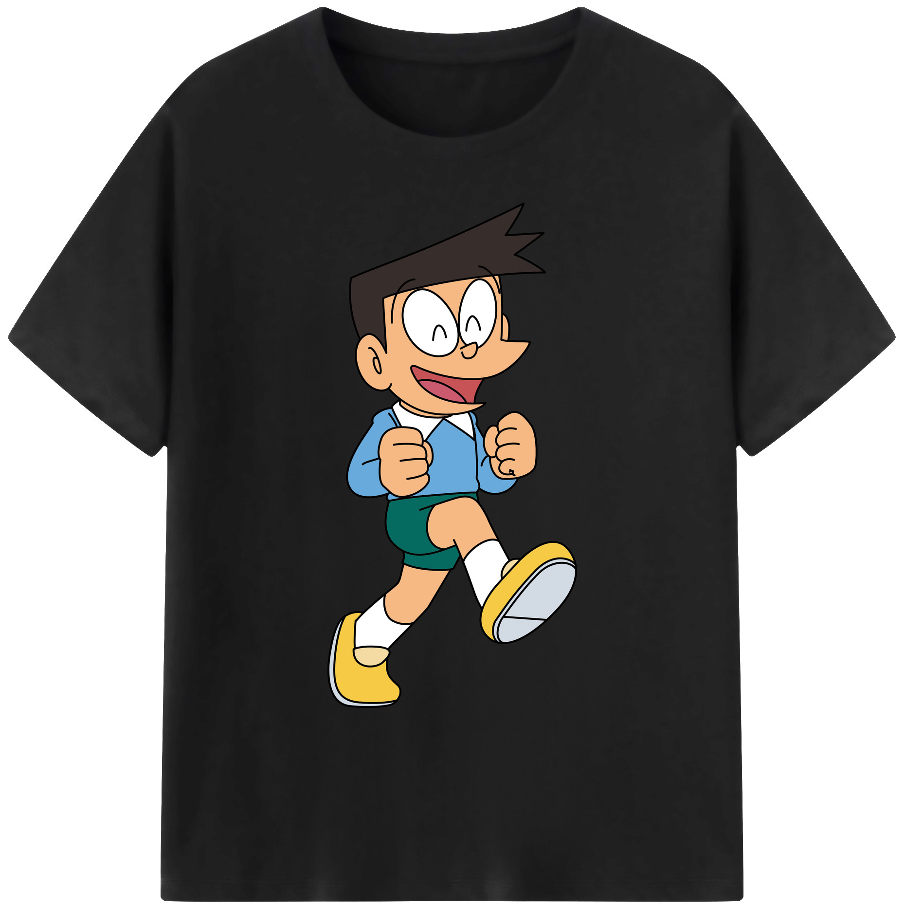 （画像用） ドラえもん 骨川 スネ夫 Doraemon Honekawa Suneo 綿100％ メンズ半袖Tシャツ｜肌触りやわらか＆通気性