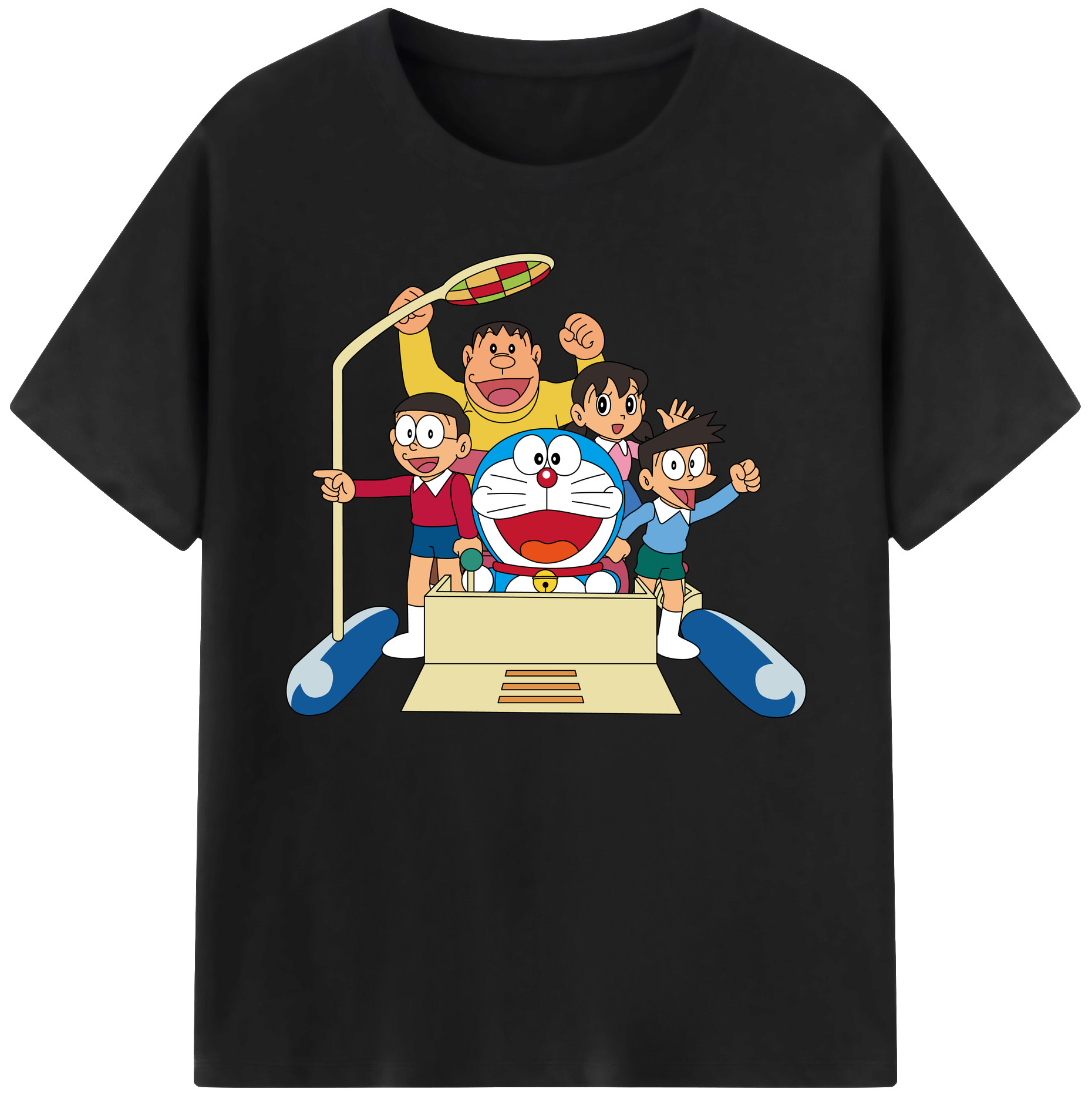 （画像用） ドラえもん 骨川 スネ夫 Doraemon Honekawa Suneo 綿100％ メンズ半袖Tシャツ｜肌触りやわらか＆通気性