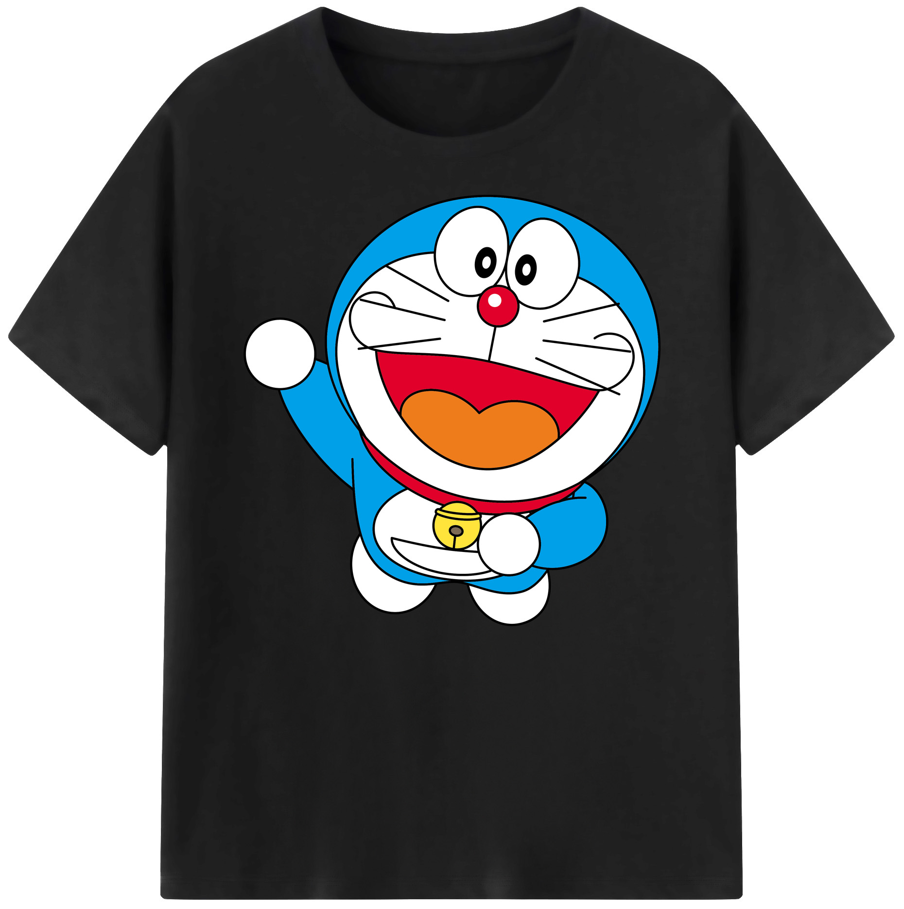 （画像用） ドラえもん Doraemon 綿100％ メンズ半袖Tシャツ｜肌触りやわらか＆通気性