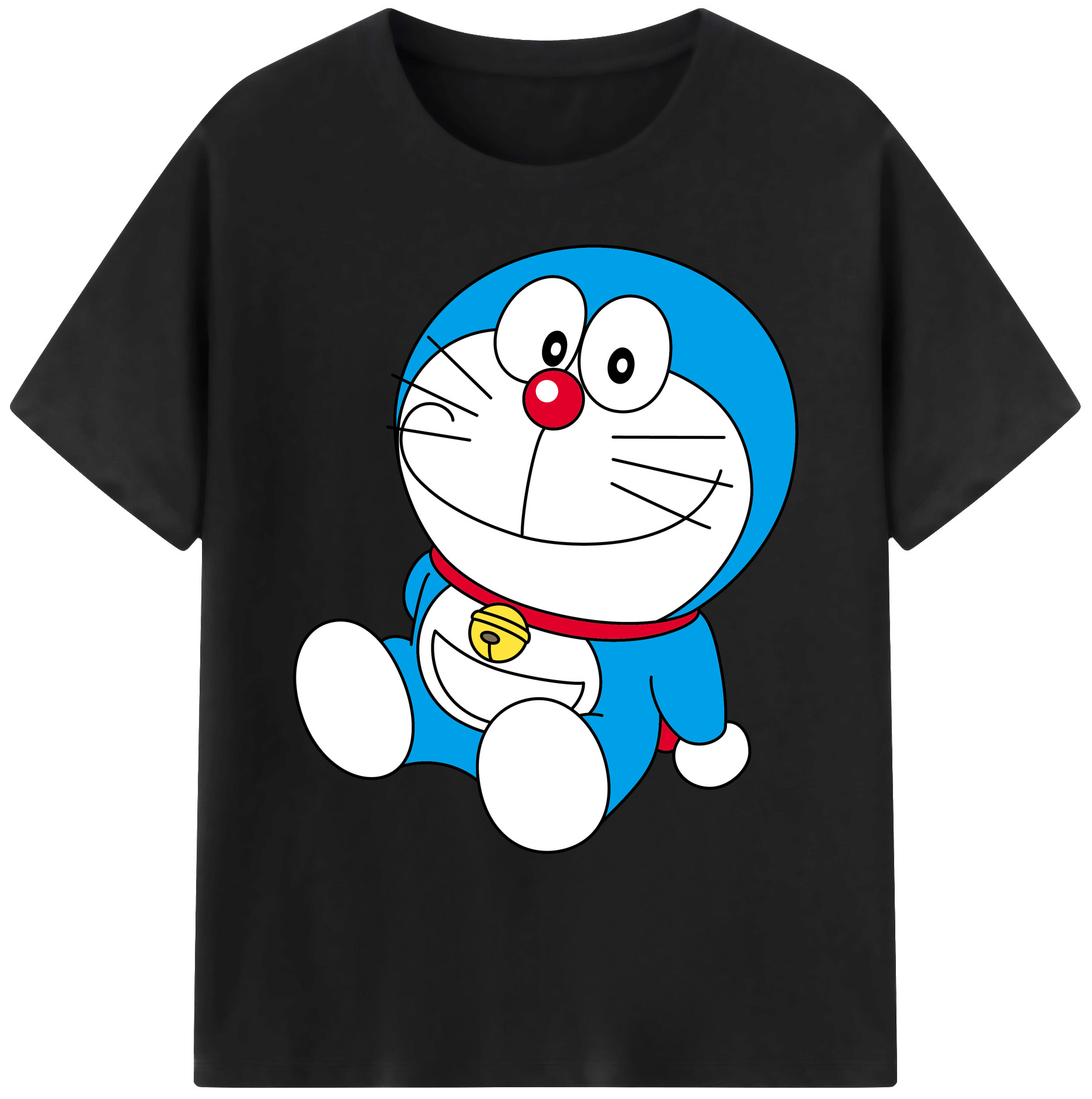 （画像用） ドラえもん Doraemon 綿100％ メンズ半袖Tシャツ｜肌触りやわらか＆通気性