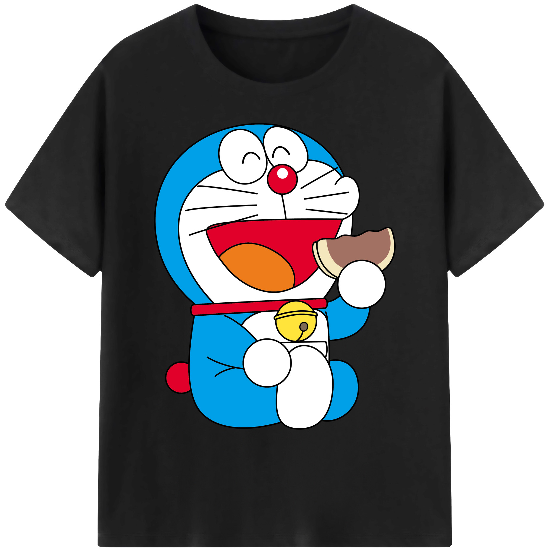 （画像用） ドラえもん Doraemon 綿100％ メンズ半袖Tシャツ｜肌触りやわらか＆通気性