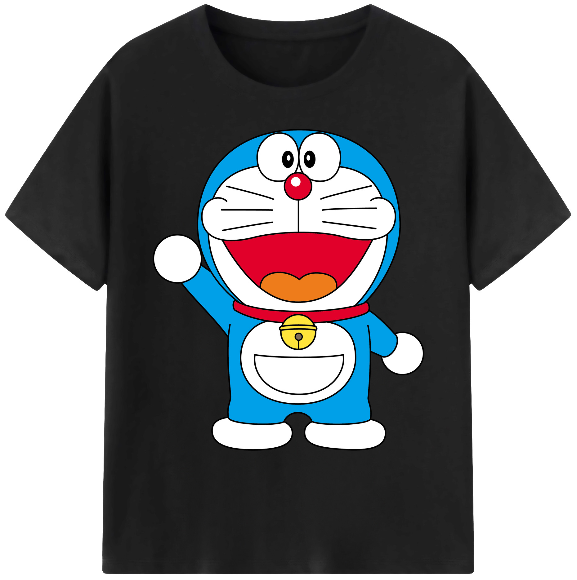 （画像用） ドラえもん Doraemon 綿100％ メンズ半袖Tシャツ｜肌触りやわらか＆通気性