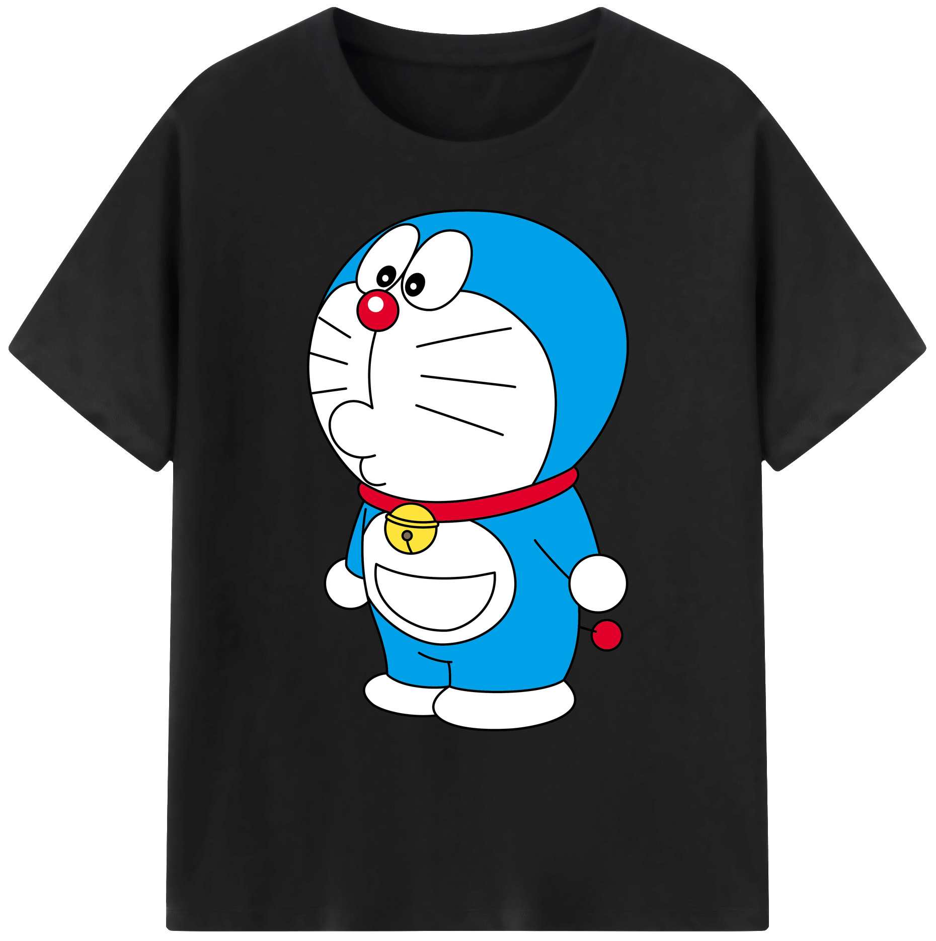 （画像用） ドラえもん Doraemon 綿100％ メンズ半袖Tシャツ｜肌触りやわらか＆通気性