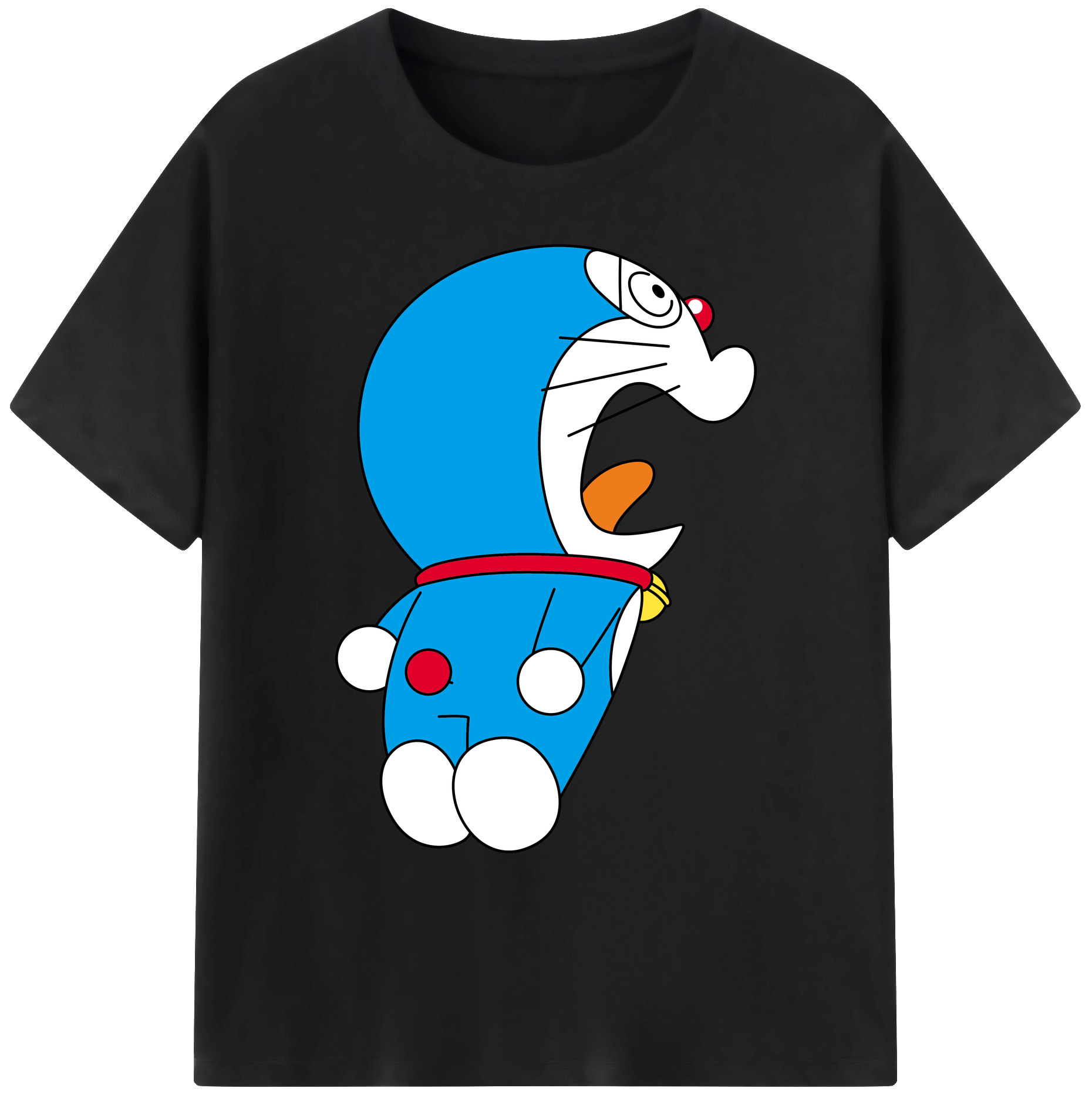 （画像用） ドラえもん Doraemon 綿100％ メンズ半袖Tシャツ｜肌触りやわらか＆通気性