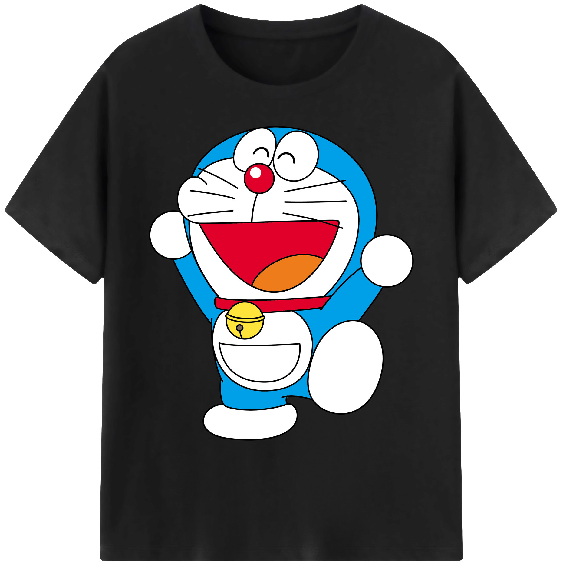 （画像用） ドラえもん Doraemon 綿100％ メンズ半袖Tシャツ｜肌触りやわらか＆通気性