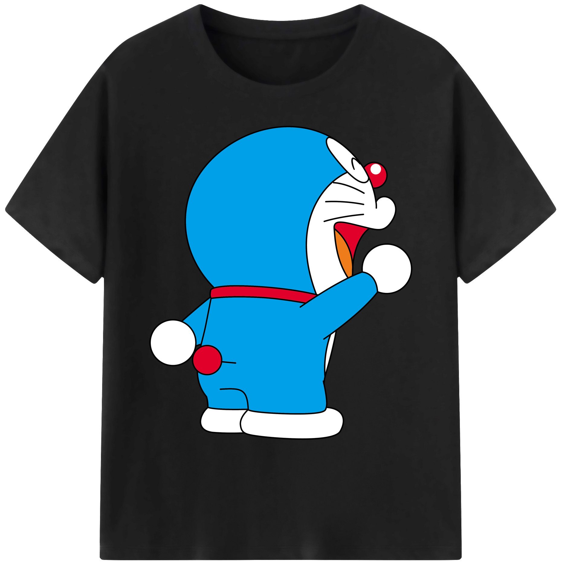 （画像用） ドラえもん Doraemon 綿100％ メンズ半袖Tシャツ｜肌触りやわらか＆通気性
