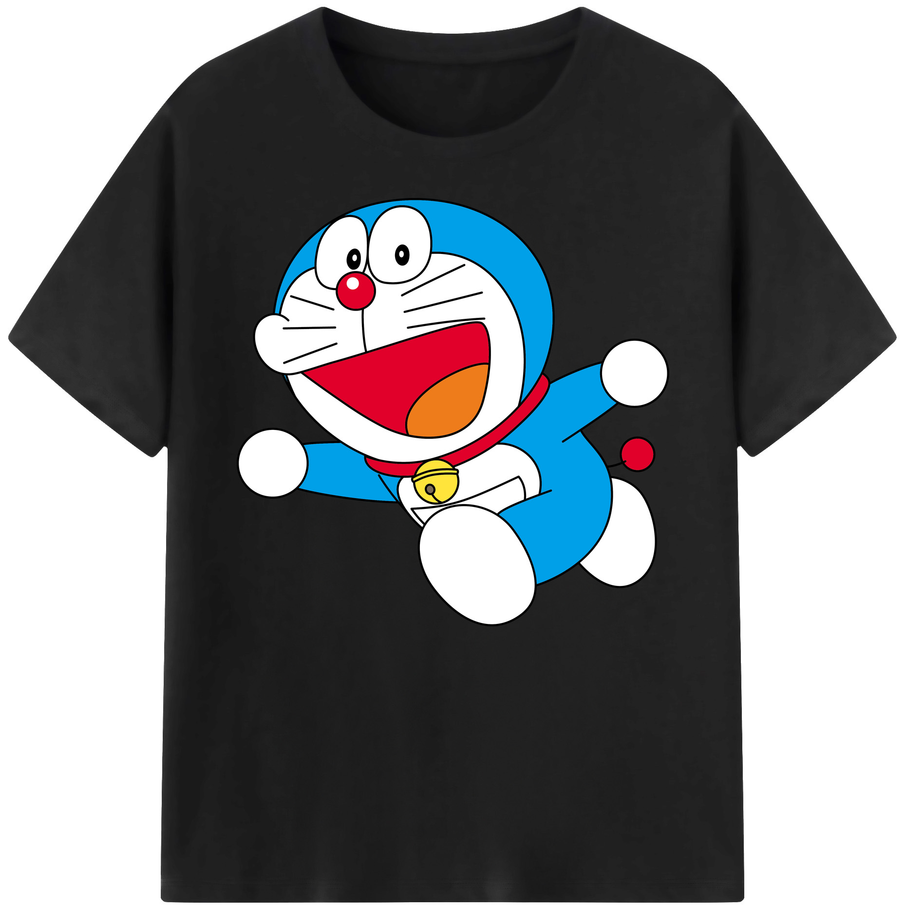 （画像用） ドラえもん Doraemon 綿100％ メンズ半袖Tシャツ｜肌触りやわらか＆通気性