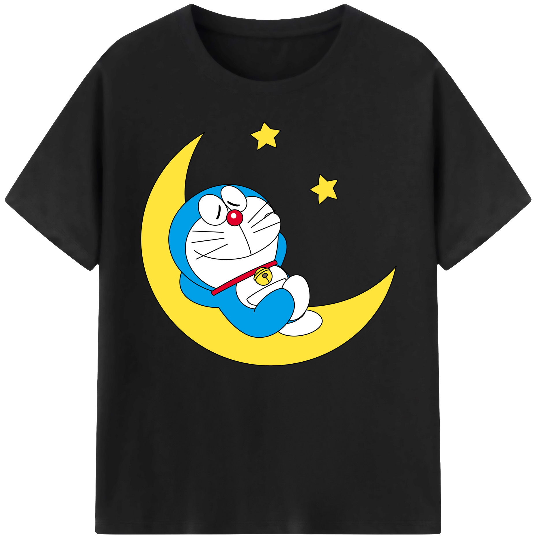（画像用） ドラえもん Doraemon 綿100％ メンズ半袖Tシャツ｜肌触りやわらか＆通気性