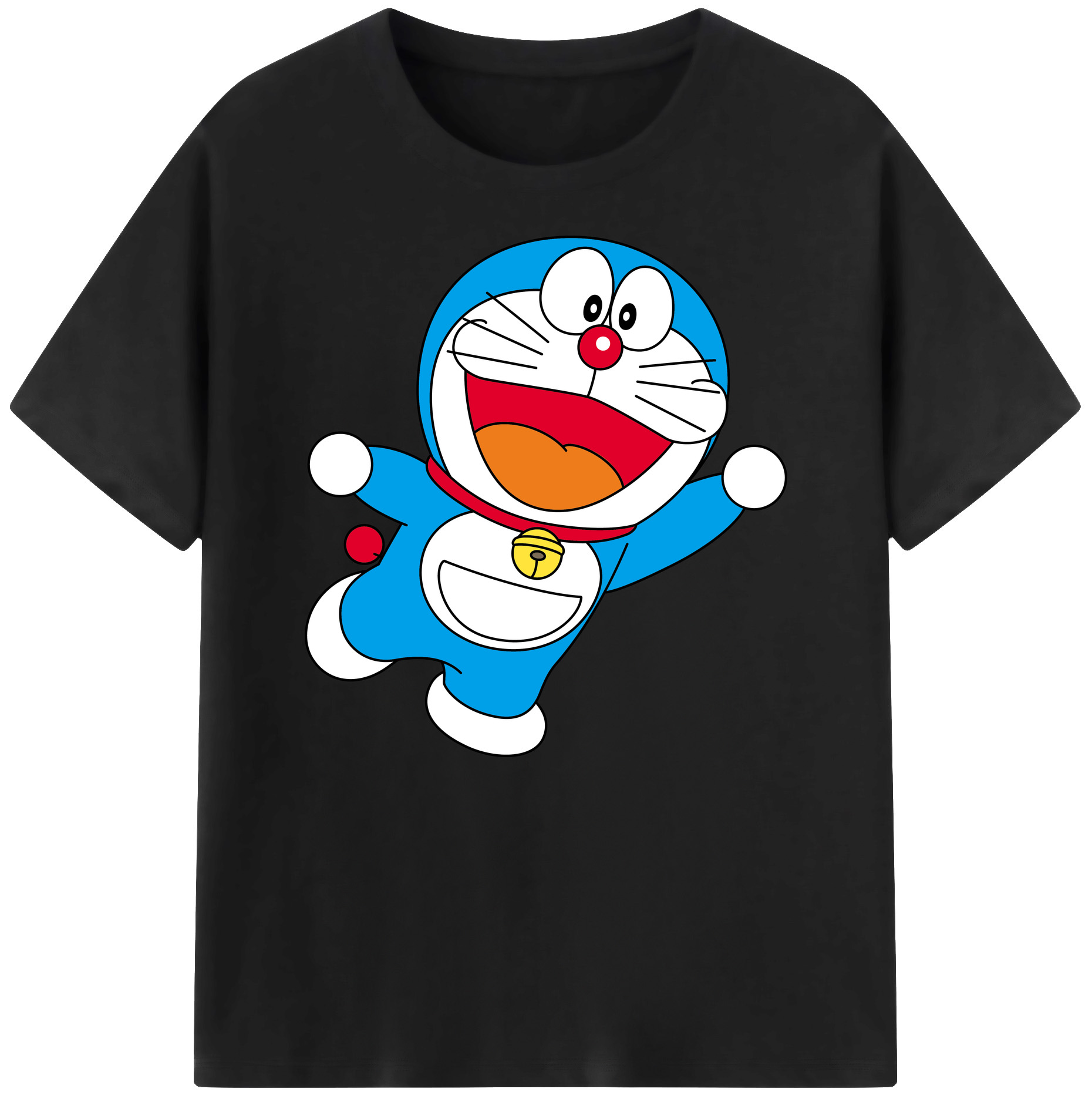 （画像用） ドラえもん Doraemon 綿100％ メンズ半袖Tシャツ｜肌触りやわらか＆通気性
