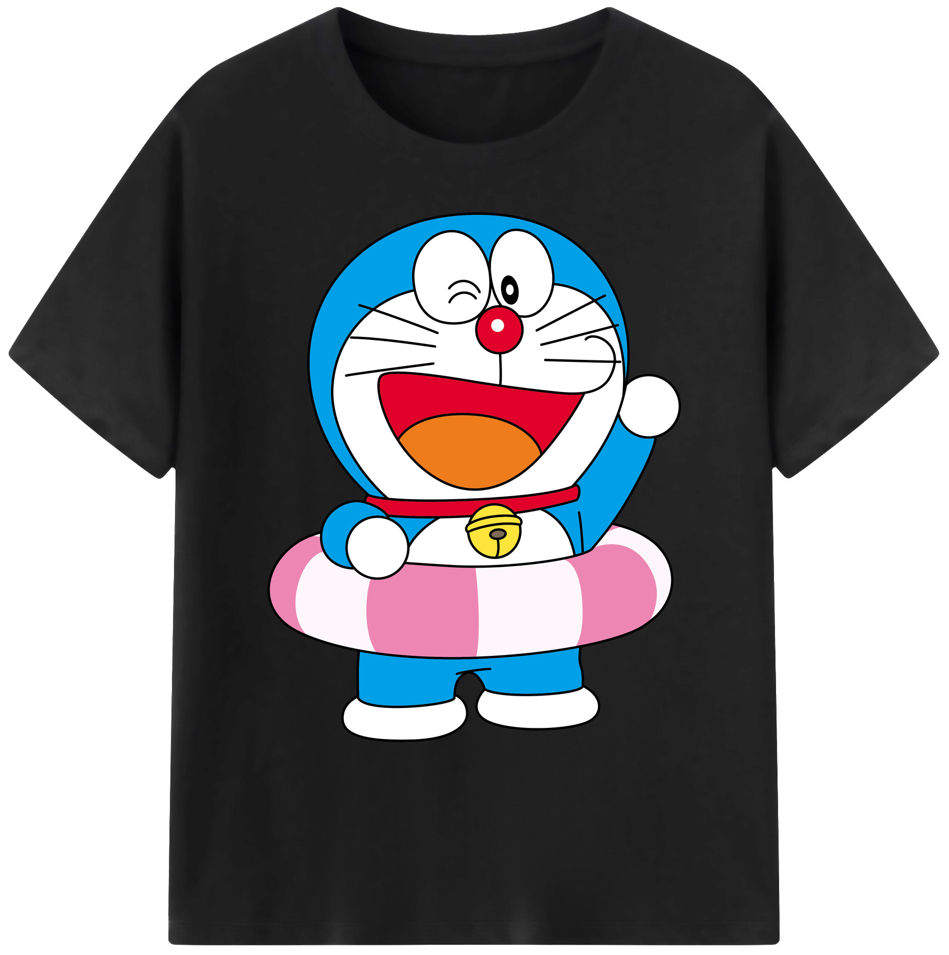 （画像用） ドラえもん Doraemon 綿100％ メンズ半袖Tシャツ｜肌触りやわらか＆通気性