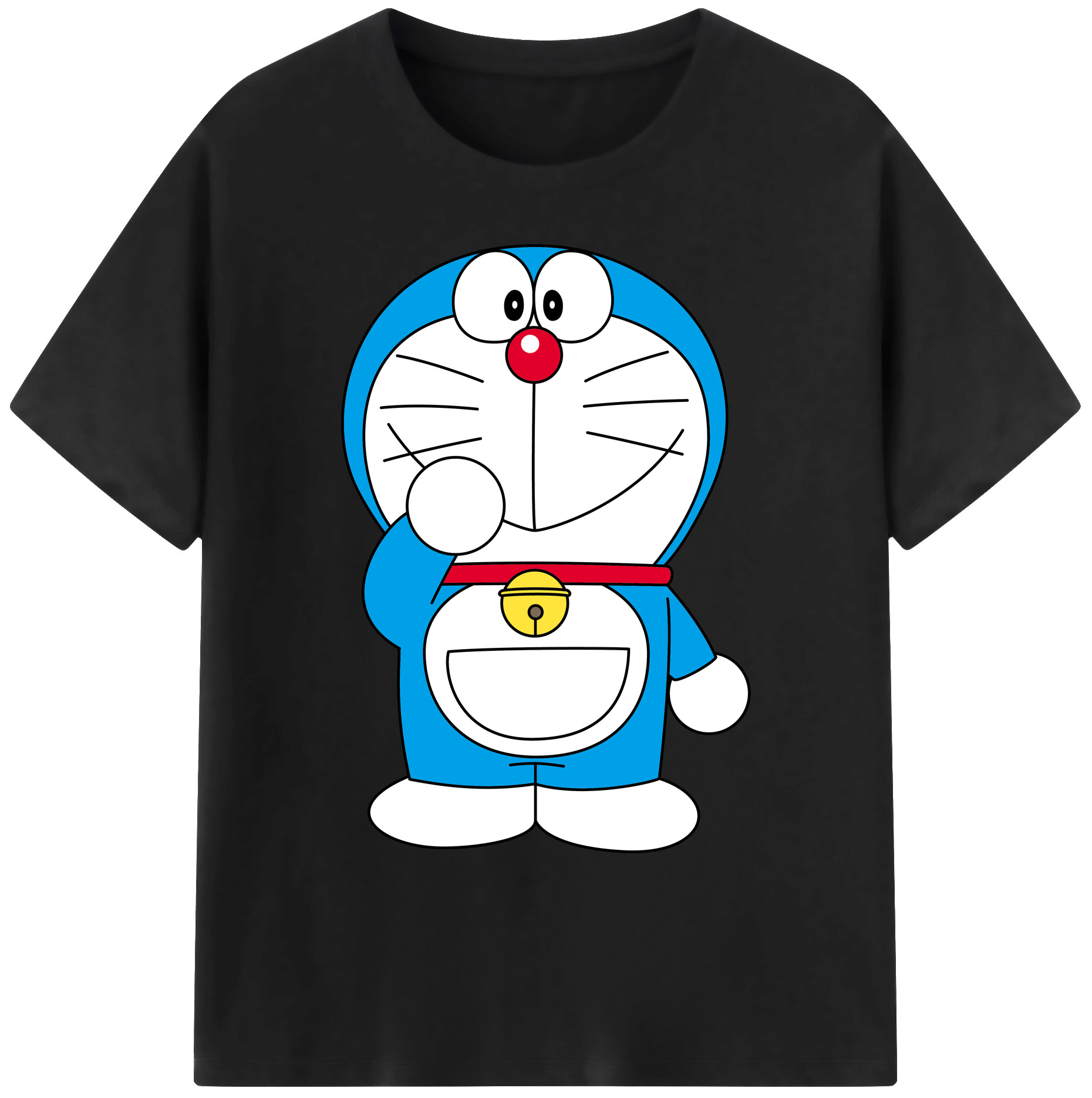 （画像用） ドラえもん Doraemon 綿100％ メンズ半袖Tシャツ｜肌触りやわらか＆通気性