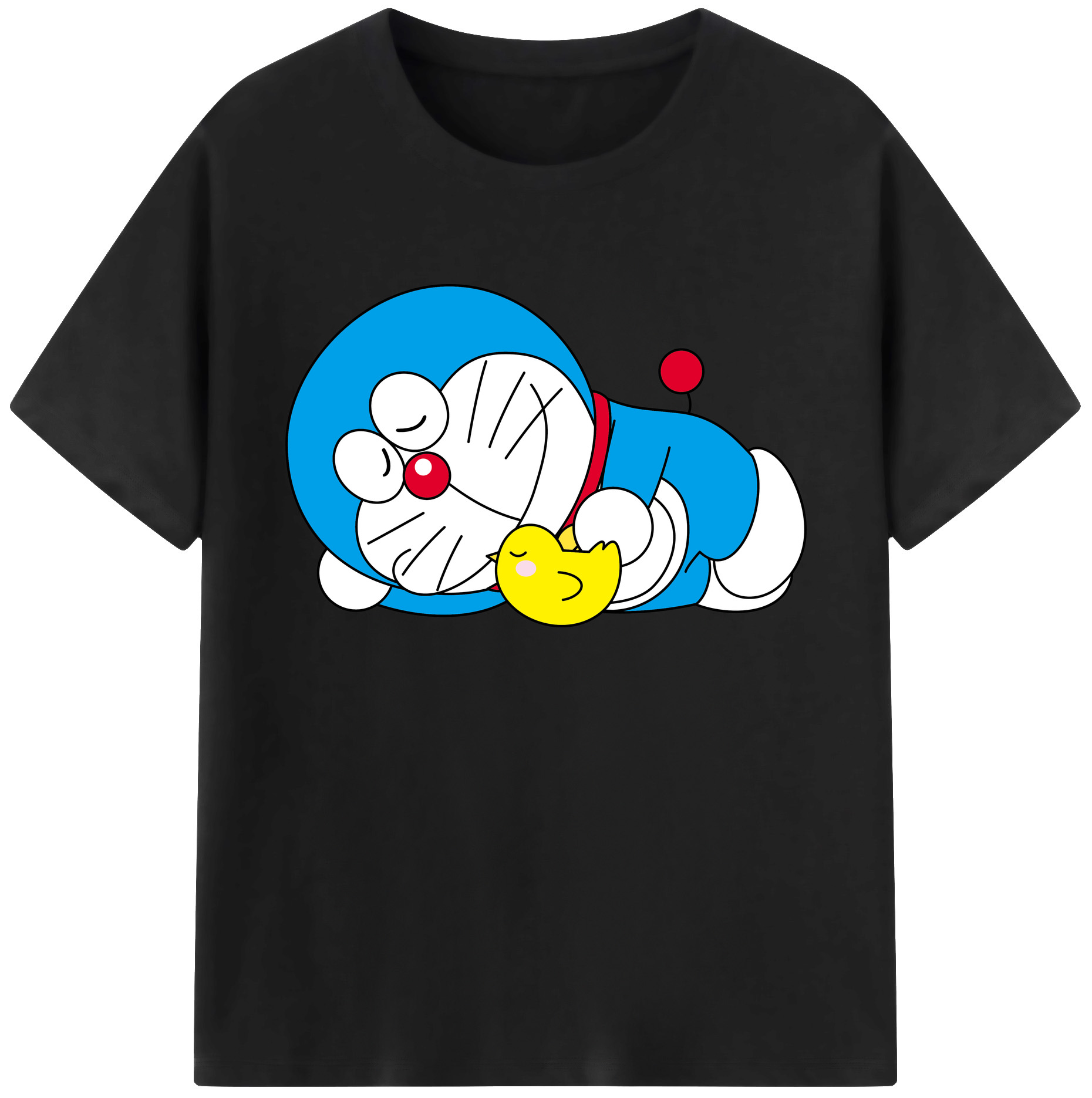 （画像用） ドラえもん Doraemon 綿100％ メンズ半袖Tシャツ｜肌触りやわらか＆通気性