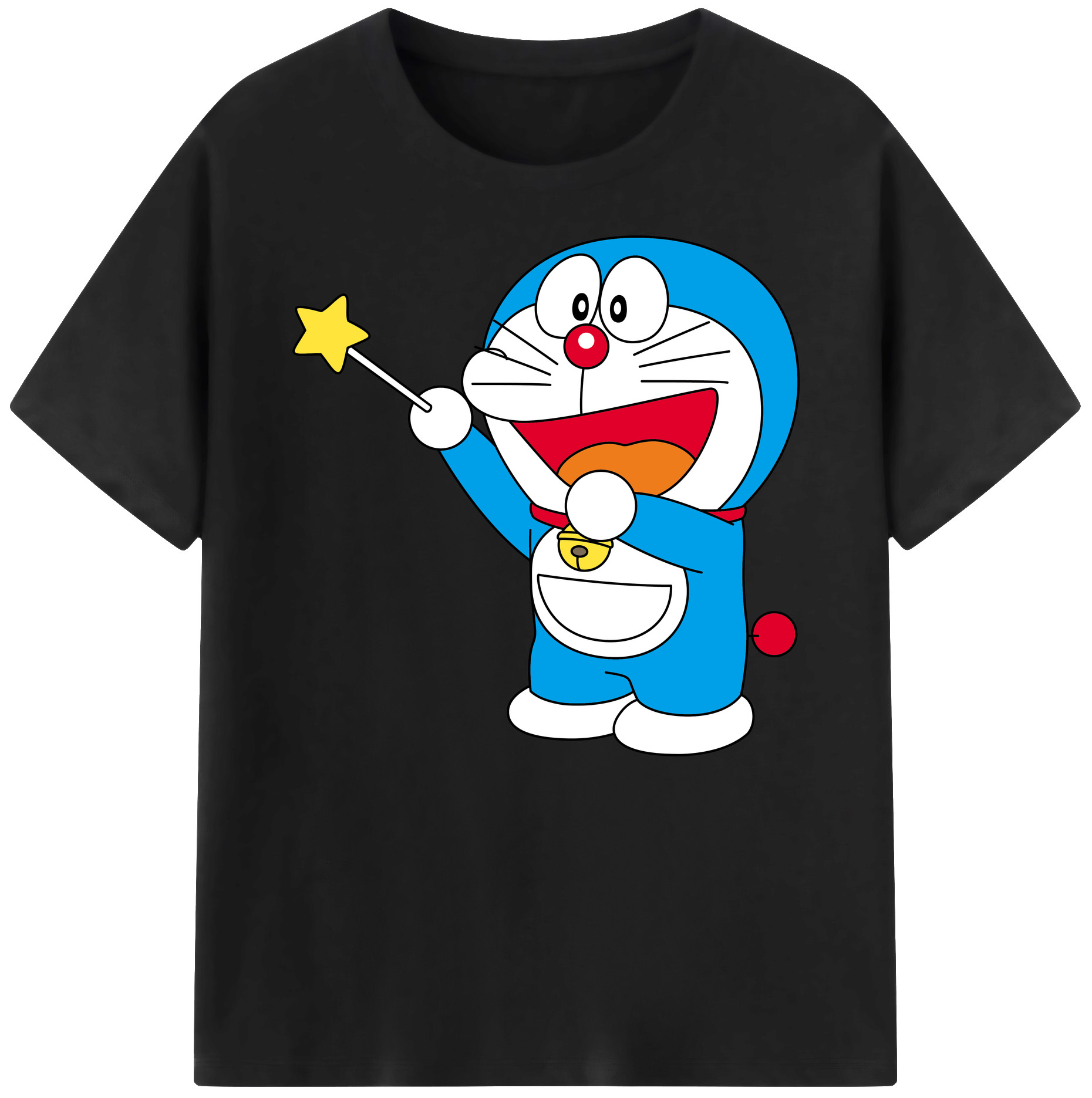 （画像用） ドラえもん Doraemon 綿100％ メンズ半袖Tシャツ｜肌触りやわらか＆通気性