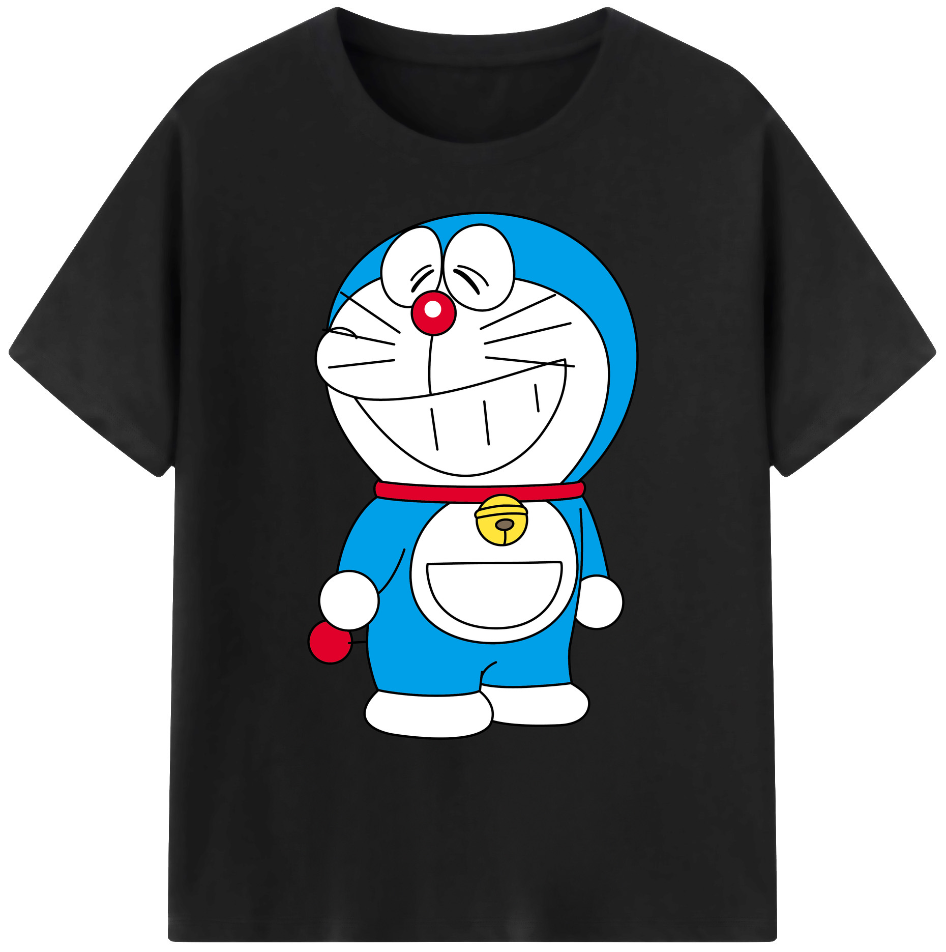 （画像用） ドラえもん Doraemon 綿100％ メンズ半袖Tシャツ｜肌触りやわらか＆通気性