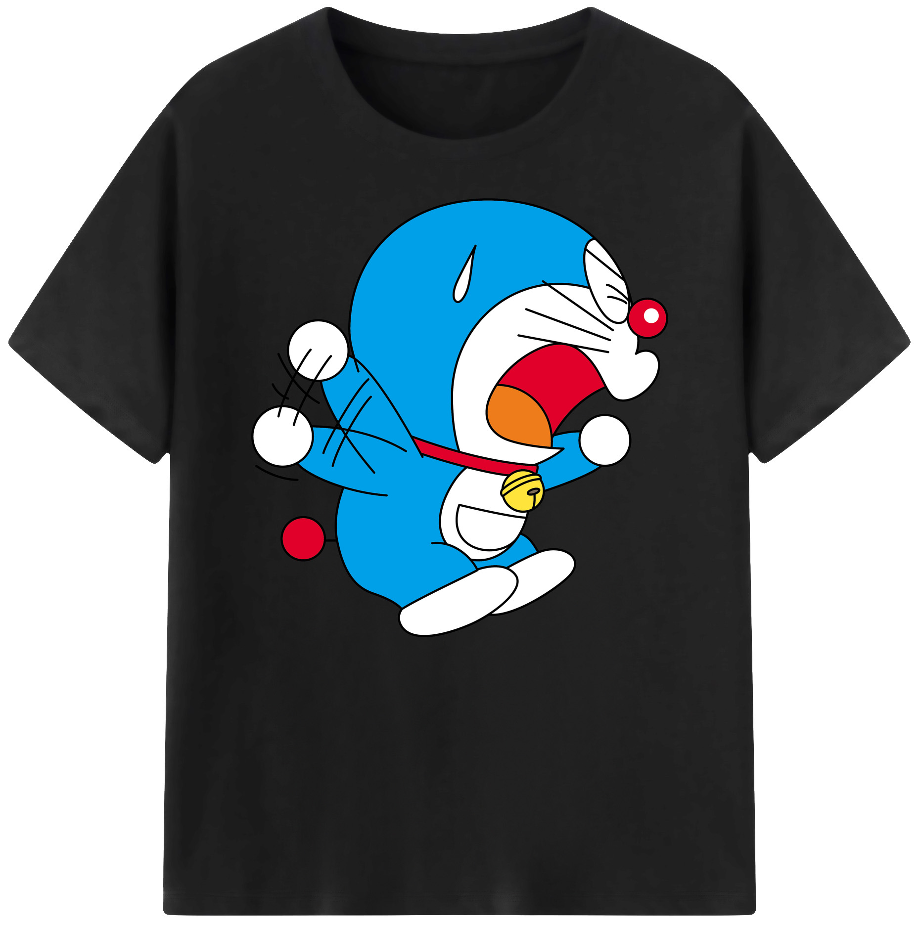（画像用） ドラえもん Doraemon 綿100％ メンズ半袖Tシャツ｜肌触りやわらか＆通気性