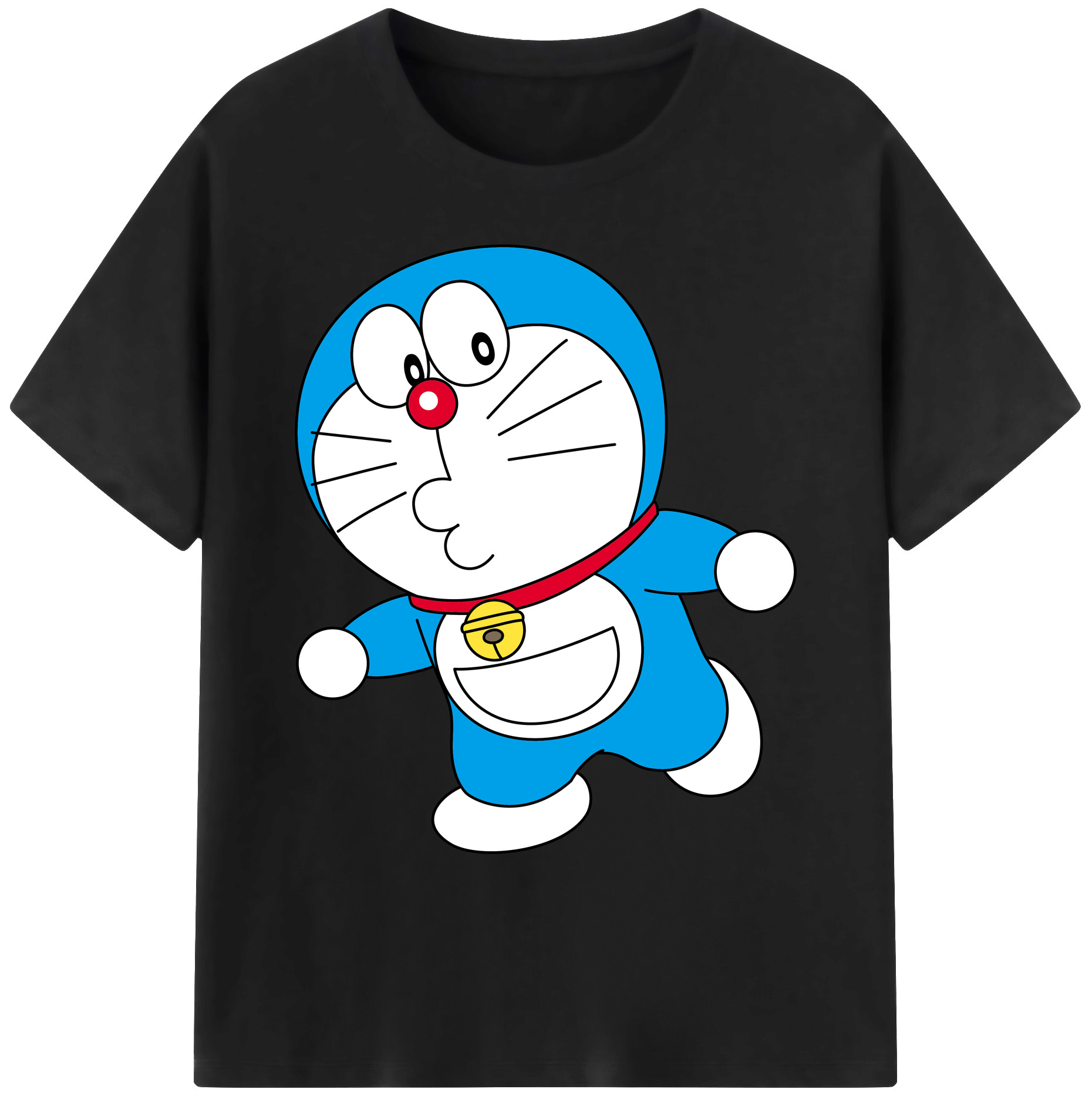 （画像用） ドラえもん Doraemon 綿100％ メンズ半袖Tシャツ｜肌触りやわらか＆通気性