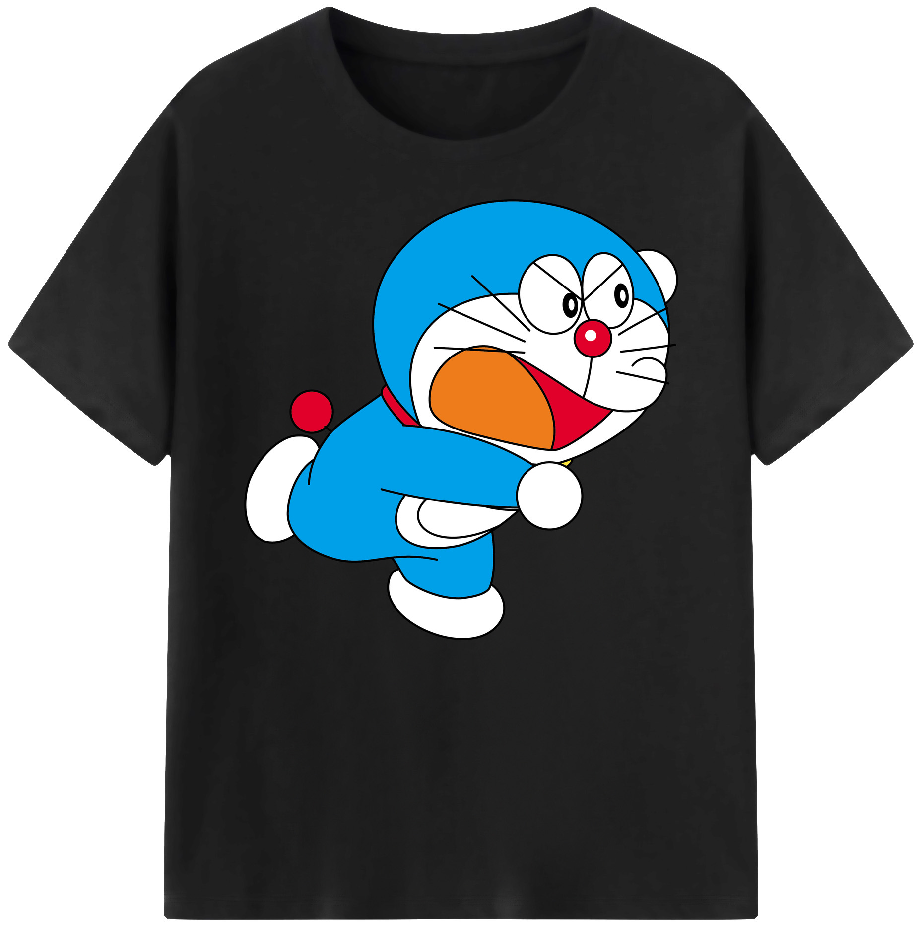 （画像用） ドラえもん Doraemon 綿100％ メンズ半袖Tシャツ｜肌触りやわらか＆通気性