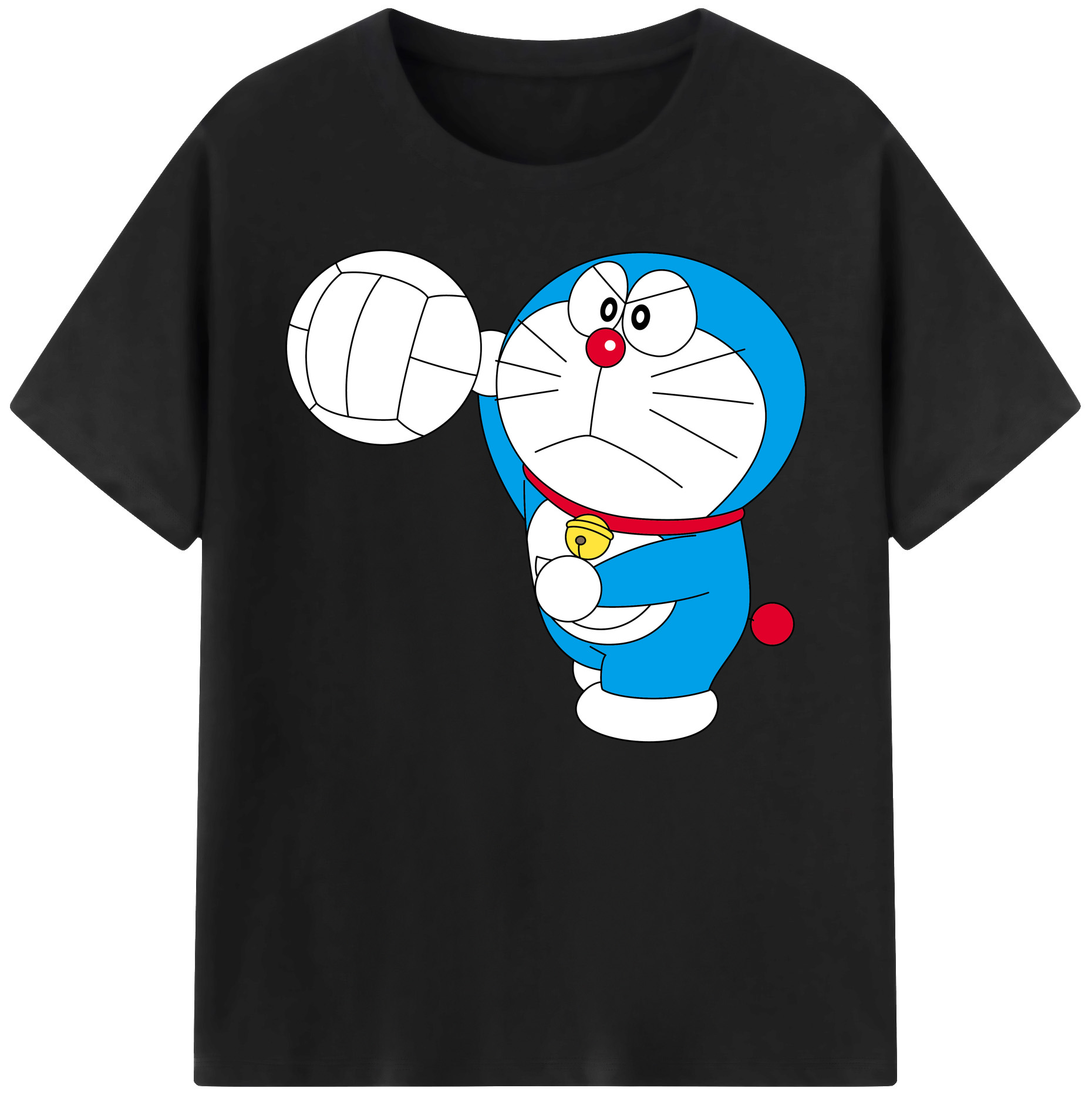 （画像用） ドラえもん Doraemon 綿100％ メンズ半袖Tシャツ｜肌触りやわらか＆通気性