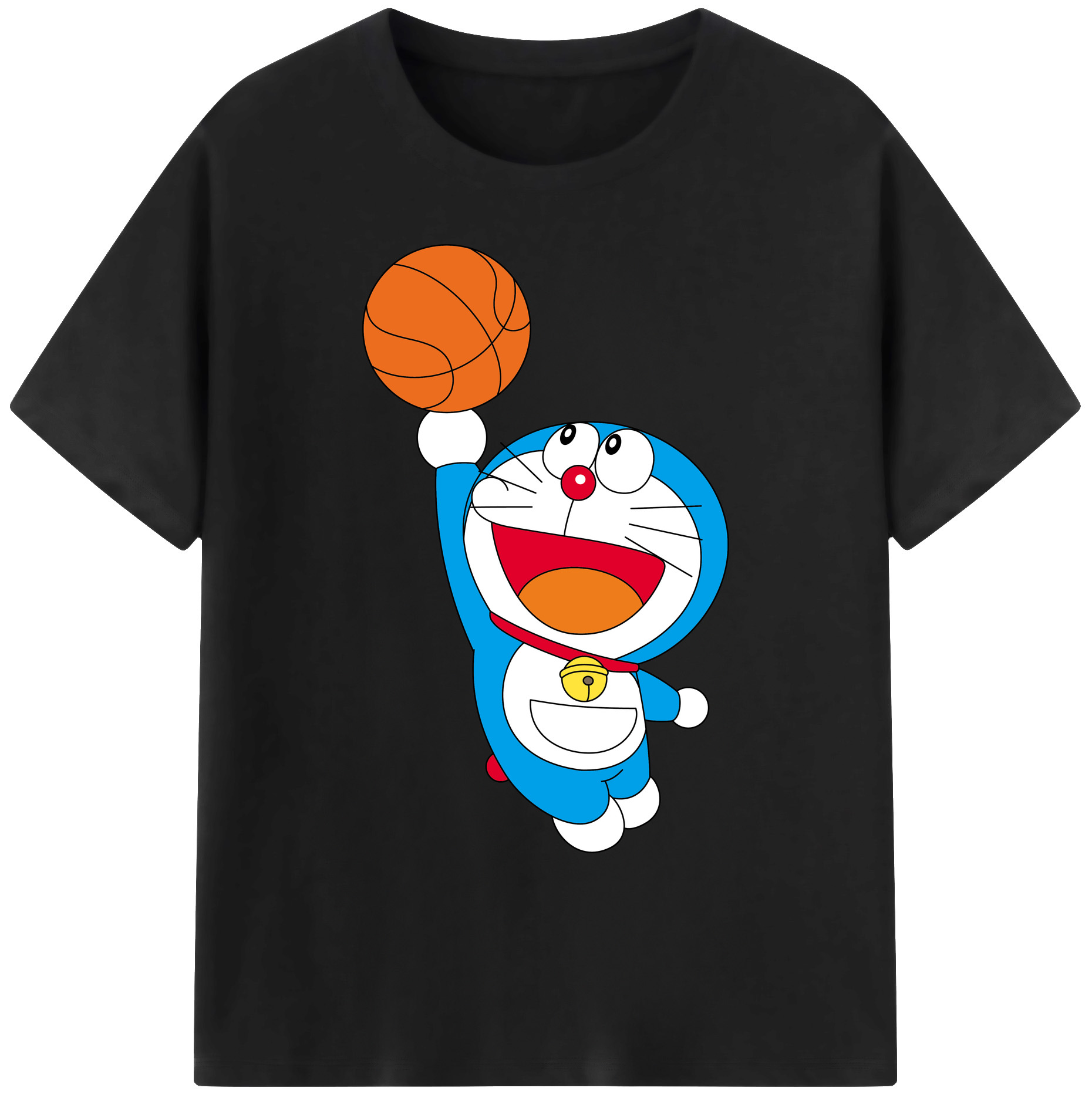 （画像用） ドラえもん Doraemon 綿100％ メンズ半袖Tシャツ｜肌触りやわらか＆通気性