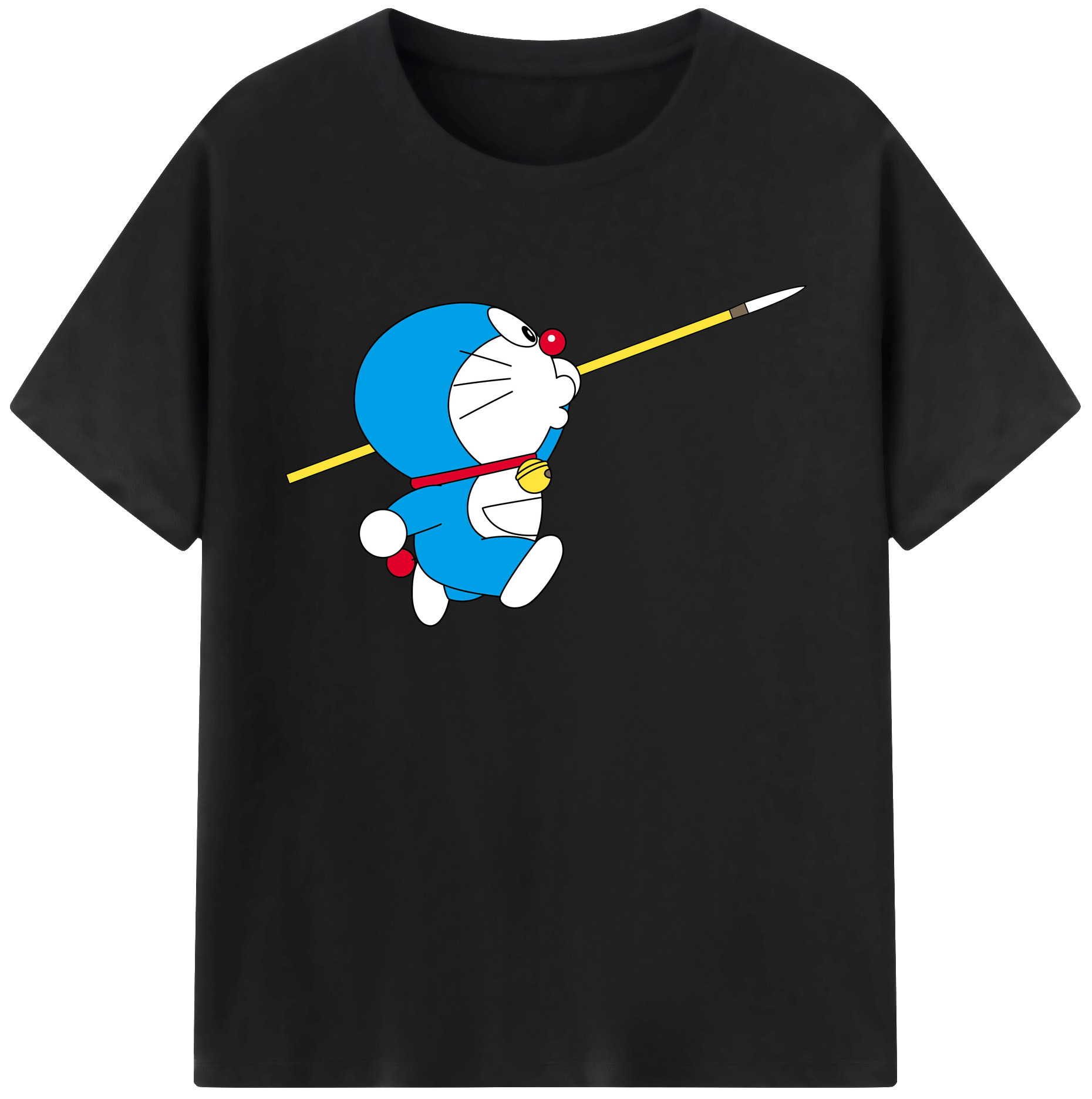 （画像用） ドラえもん Doraemon 綿100％ メンズ半袖Tシャツ｜肌触りやわらか＆通気性