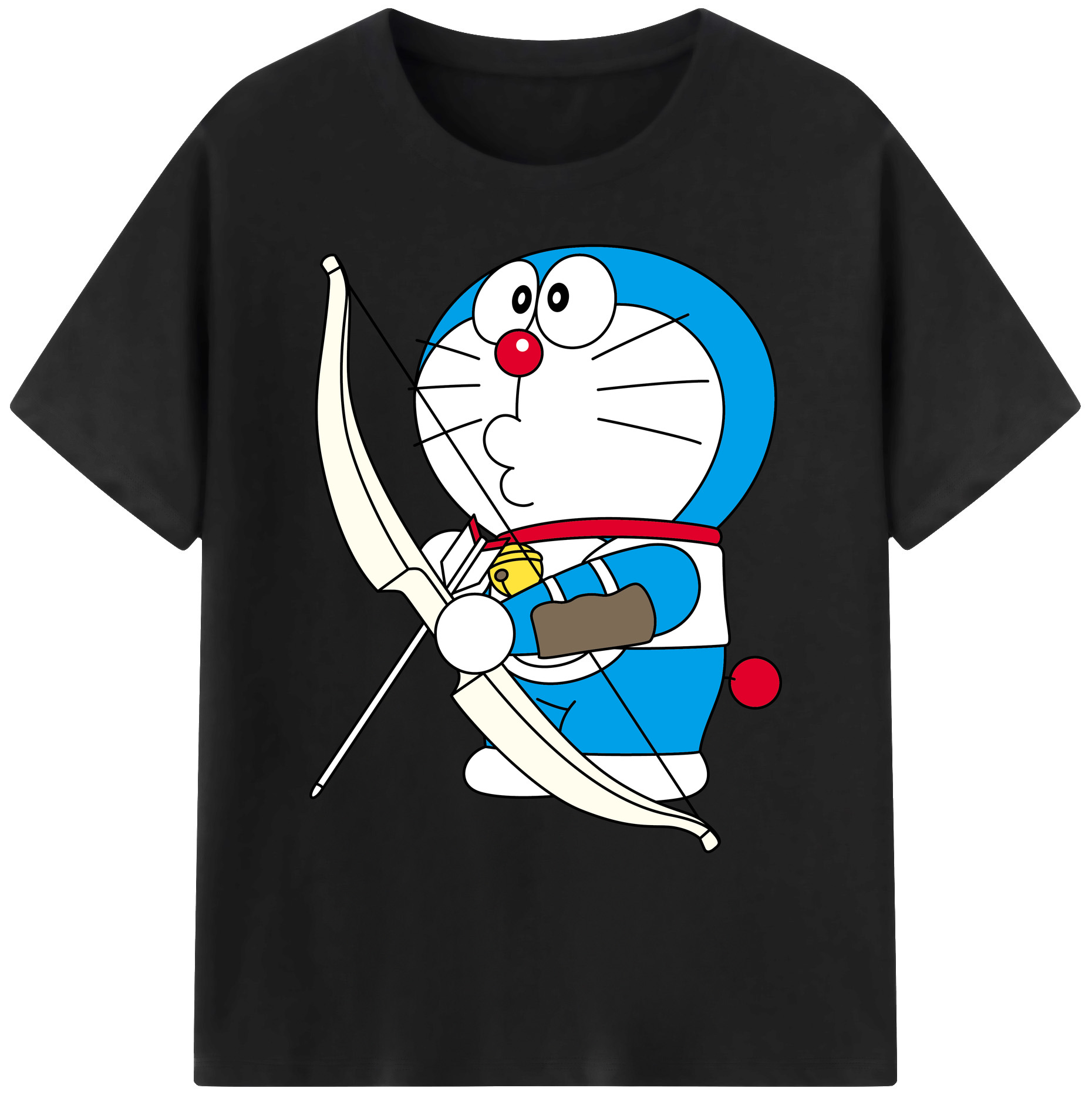 （画像用） ドラえもん Doraemon 綿100％ メンズ半袖Tシャツ｜肌触りやわらか＆通気性