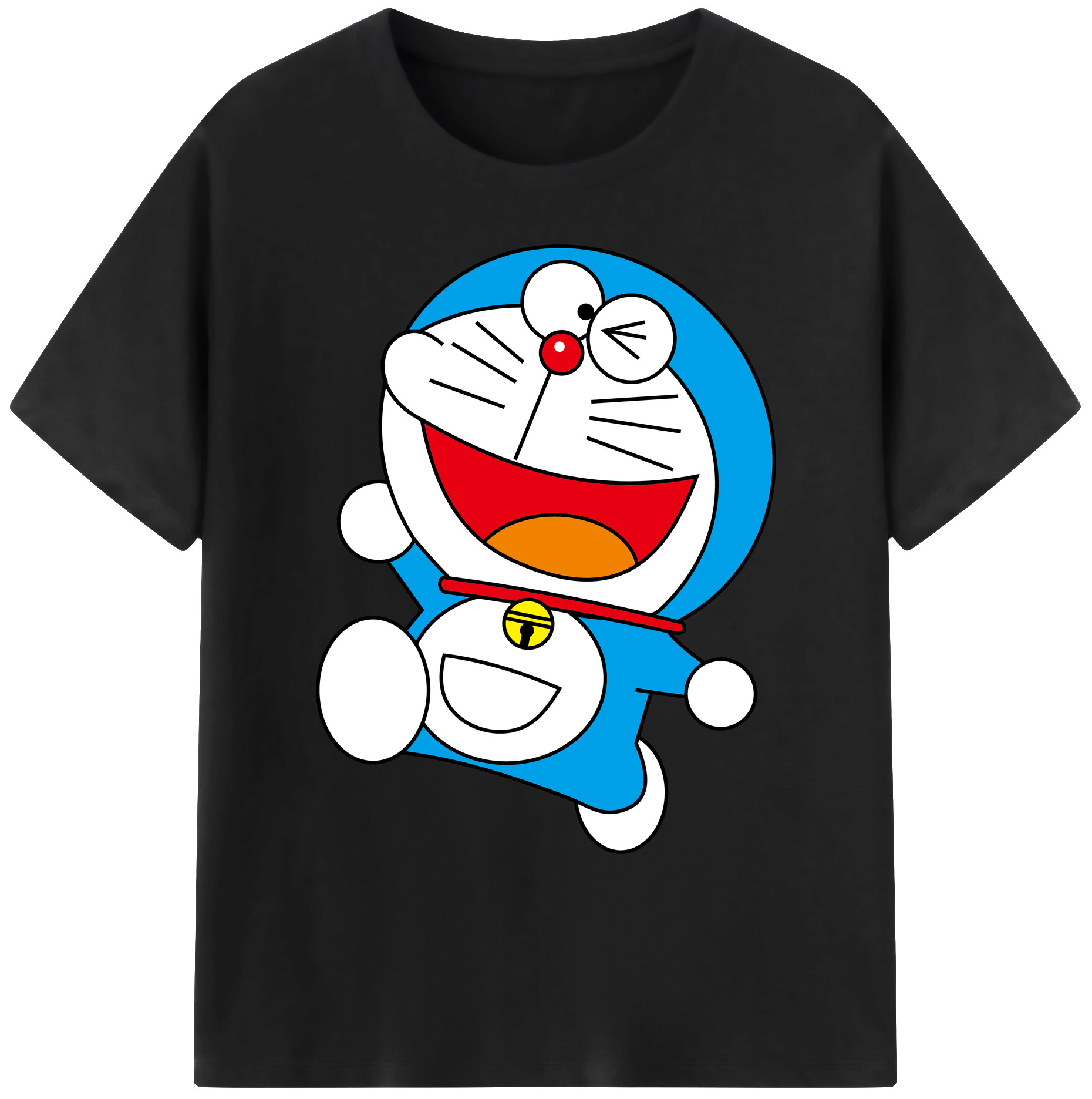 （画像用） ドラえもん Doraemon 綿100％ メンズ半袖Tシャツ｜肌触りやわらか＆通気性
