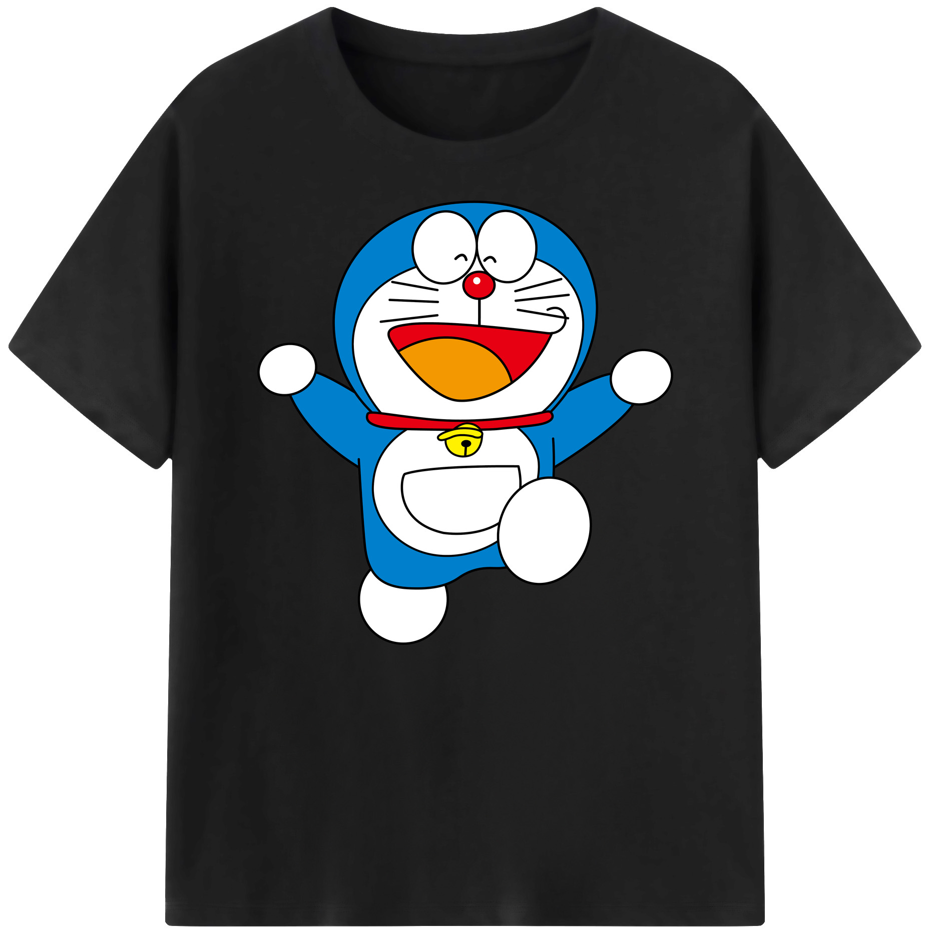 （画像用） ドラえもん Doraemon 綿100％ メンズ半袖Tシャツ｜肌触りやわらか＆通気性