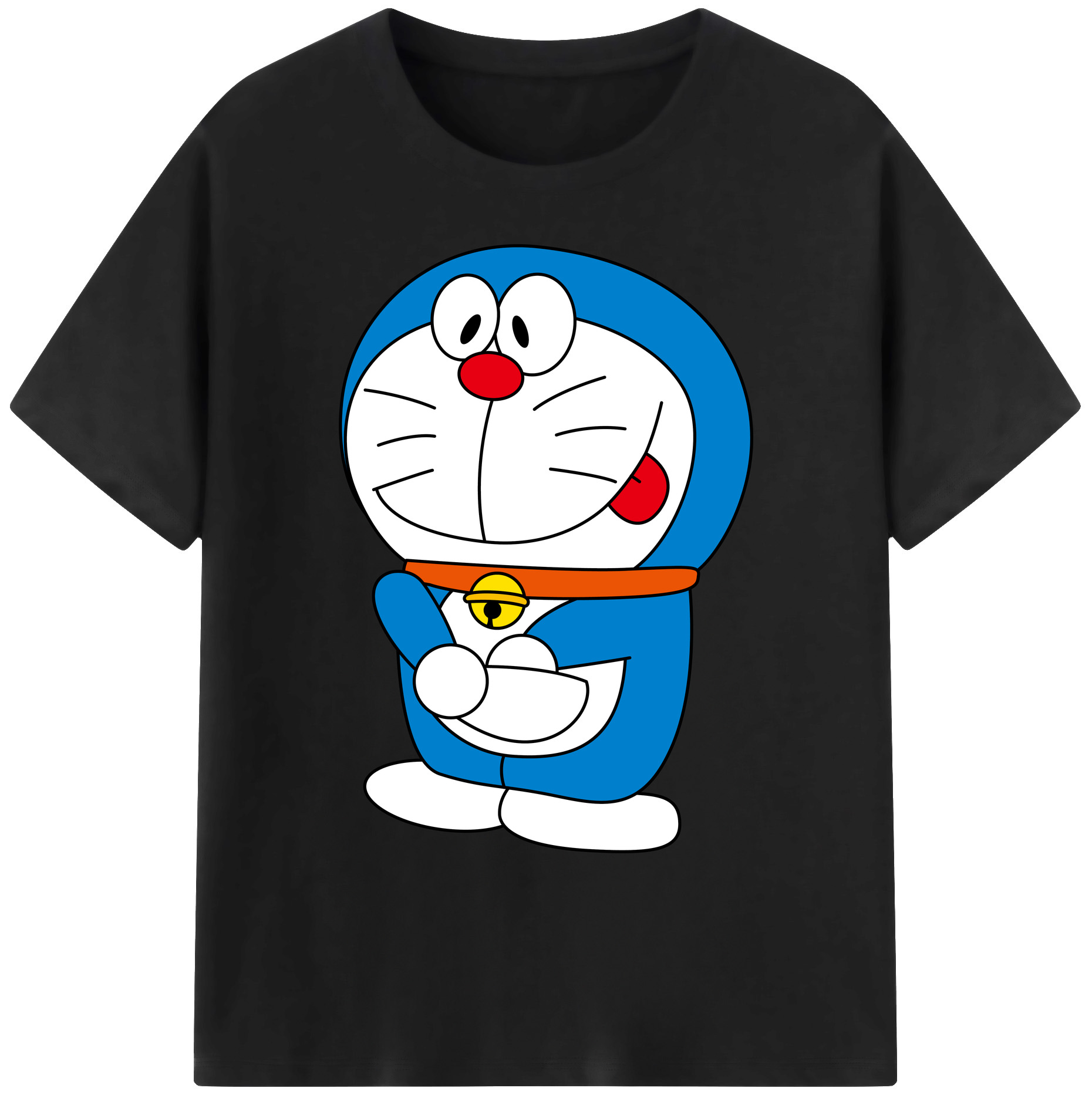 （画像用） ドラえもん Doraemon 綿100％ メンズ半袖Tシャツ｜肌触りやわらか＆通気性