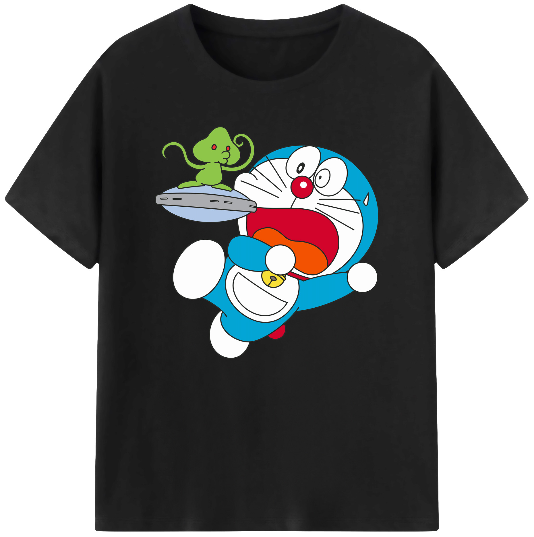 （画像用） ドラえもん Doraemon 綿100％ メンズ半袖Tシャツ｜肌触りやわらか＆通気性