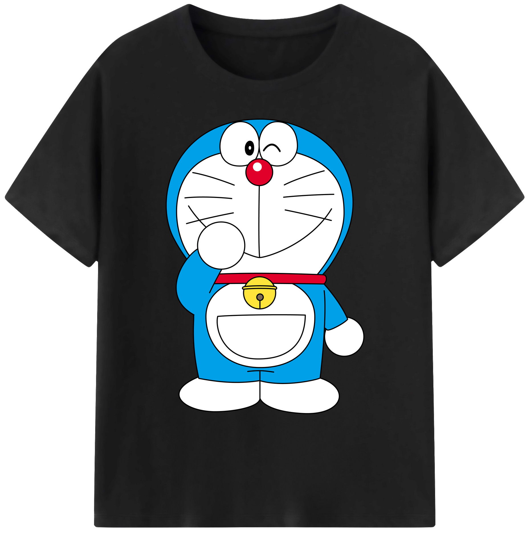 （画像用） ドラえもん Doraemon 綿100％ メンズ半袖Tシャツ｜肌触りやわらか＆通気性