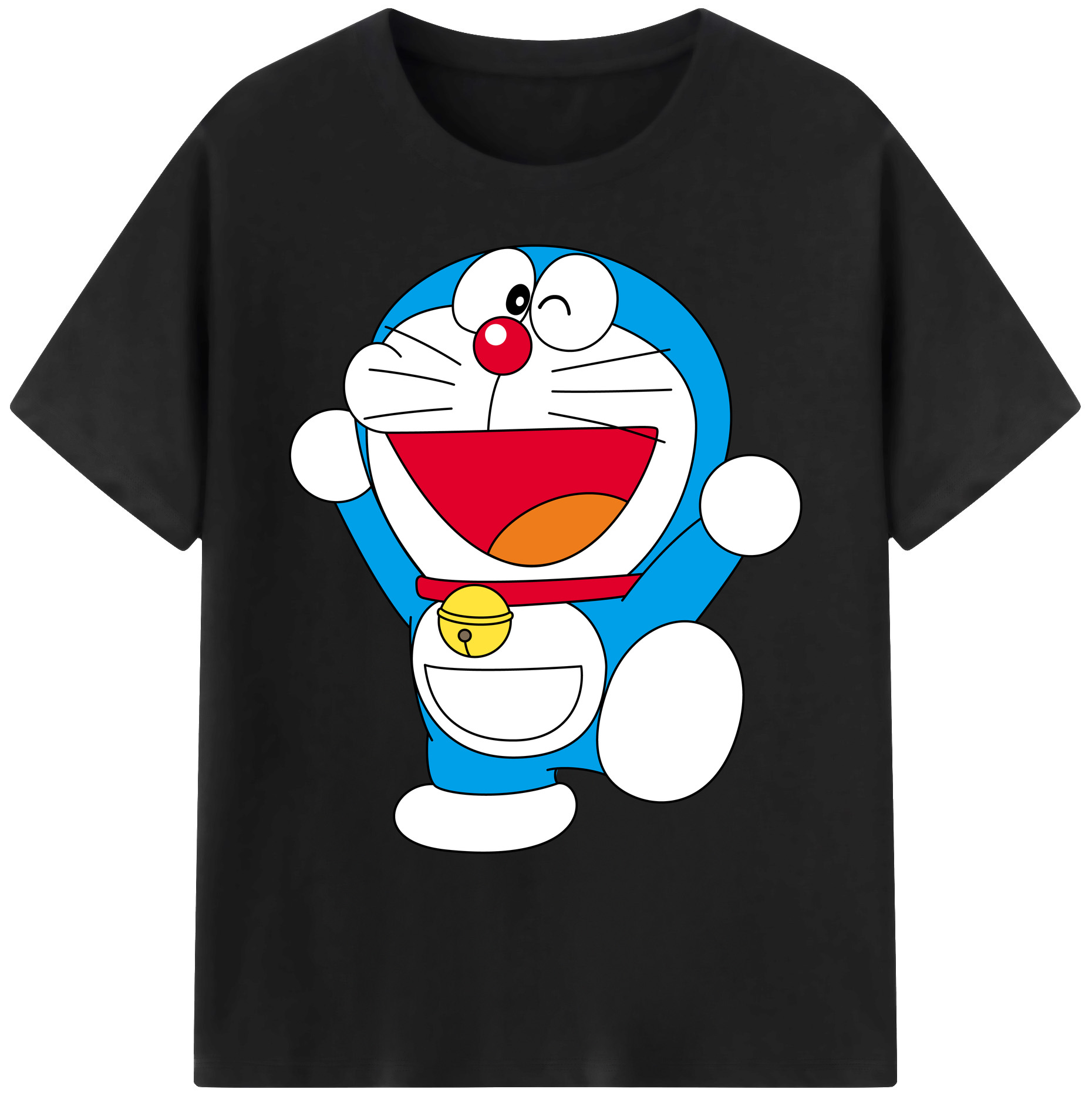 （画像用） ドラえもん Doraemon 綿100％ メンズ半袖Tシャツ｜肌触りやわらか＆通気性