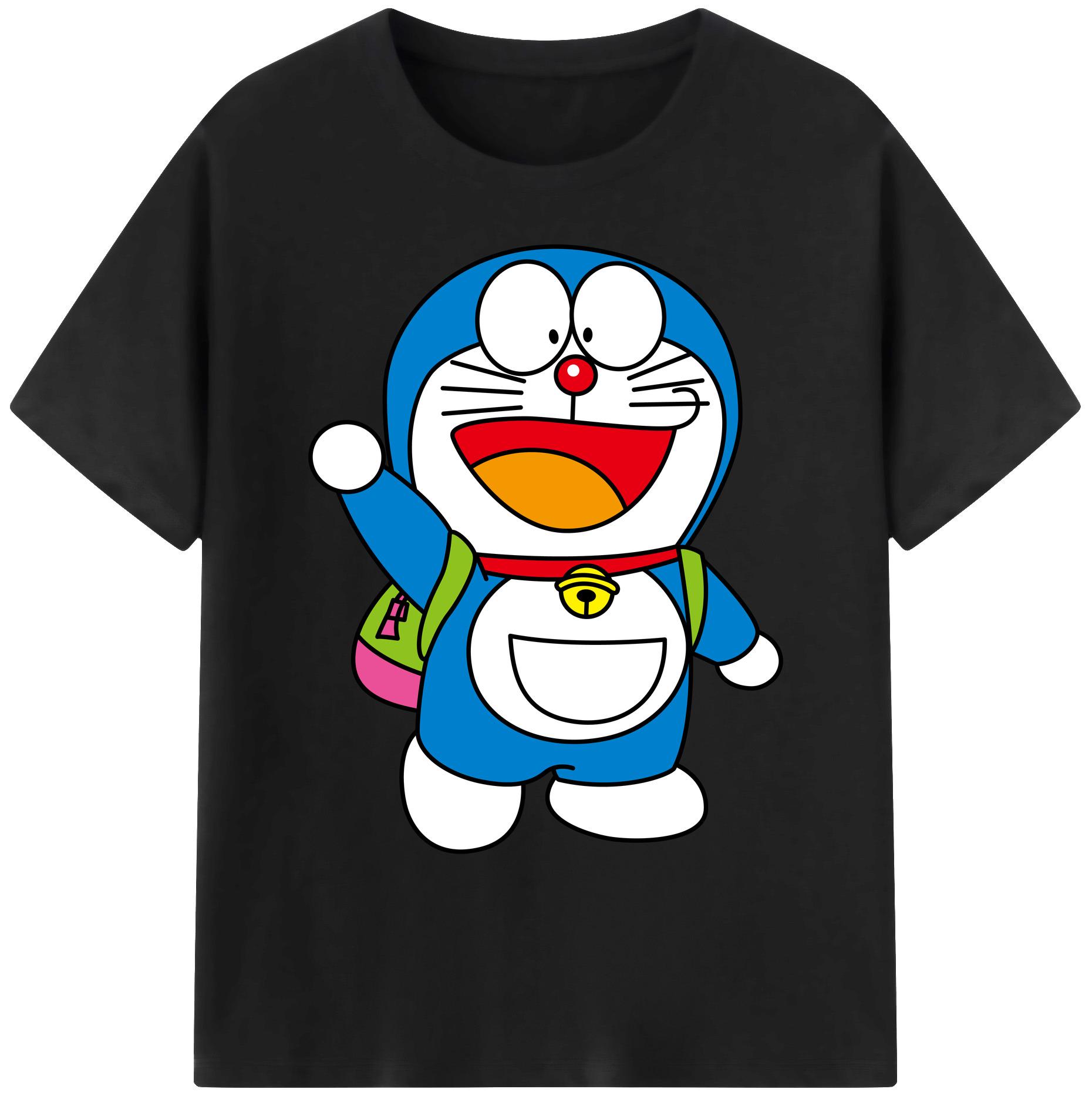 （画像用） ドラえもん Doraemon 綿100％ メンズ半袖Tシャツ｜肌触りやわらか＆通気性