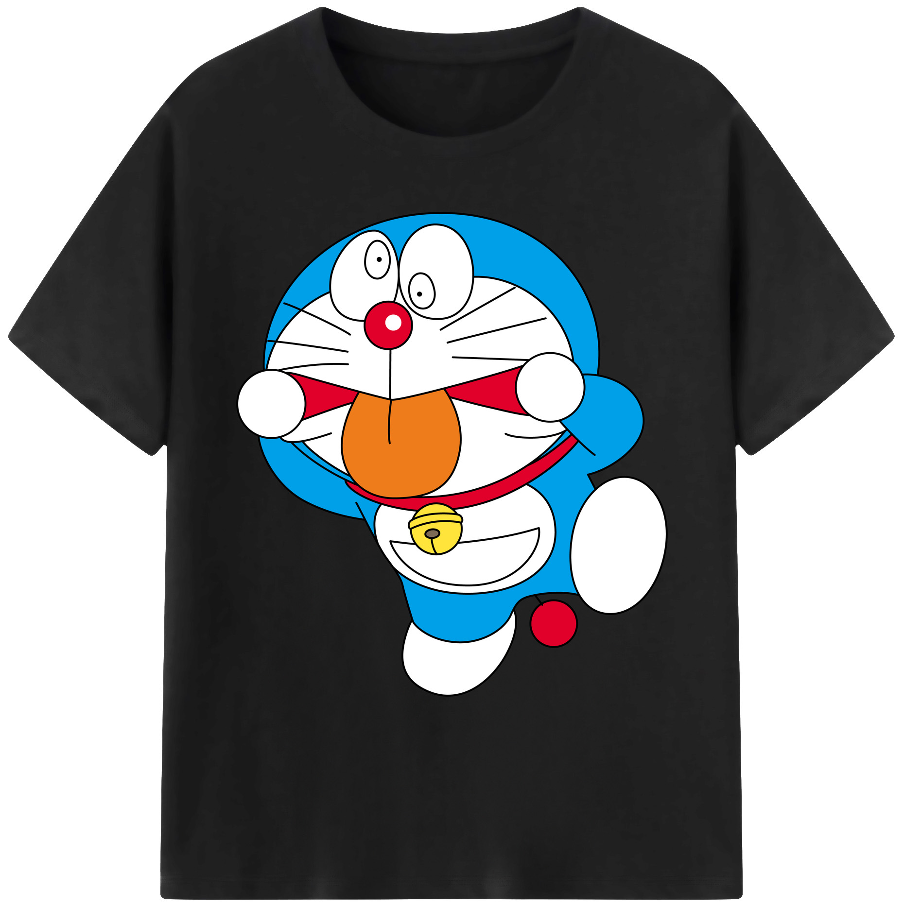 （画像用） ドラえもん Doraemon 綿100％ メンズ半袖Tシャツ｜肌触りやわらか＆通気性