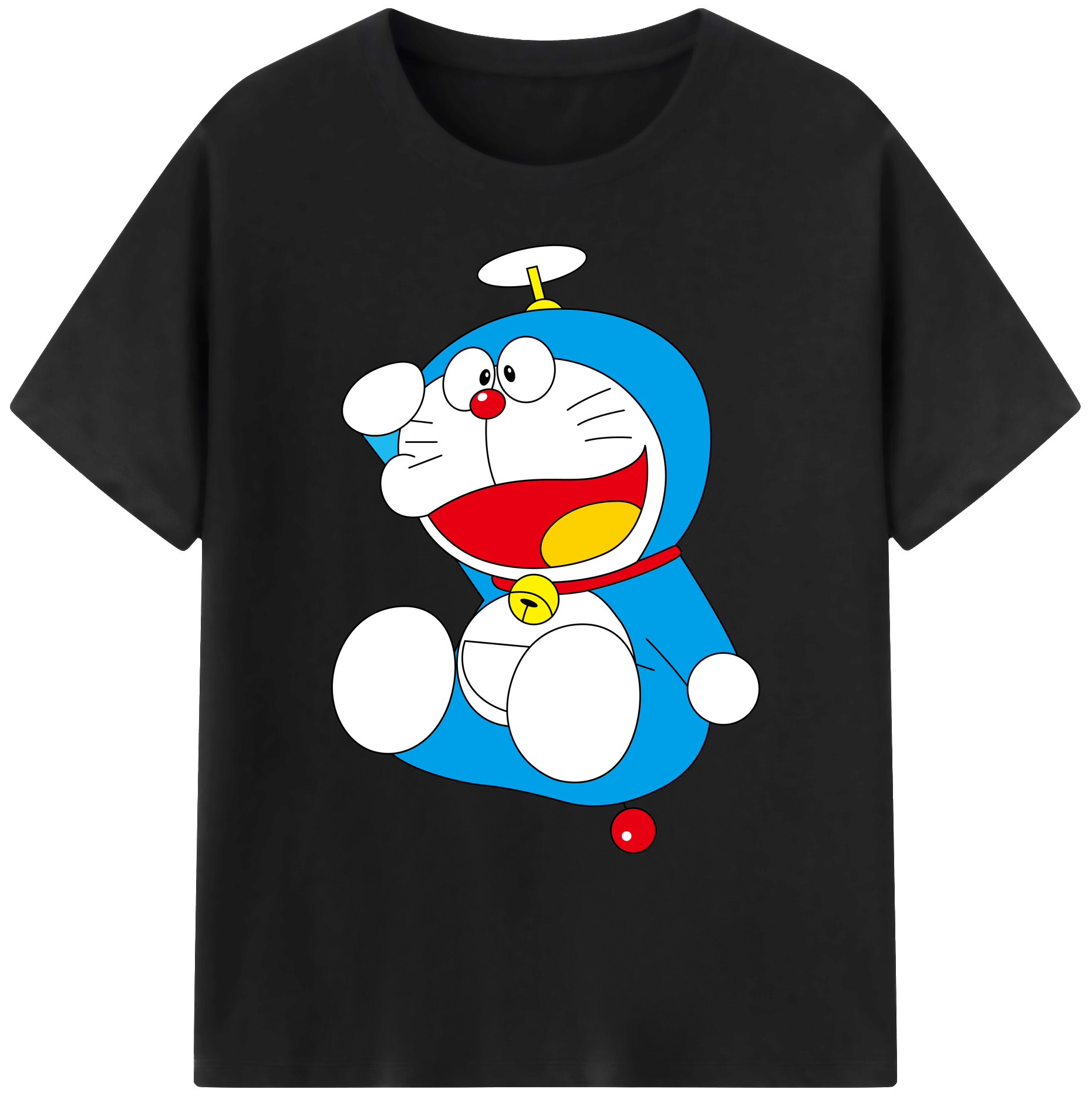 （画像用） ドラえもん Doraemon 綿100％ メンズ半袖Tシャツ｜肌触りやわらか＆通気性
