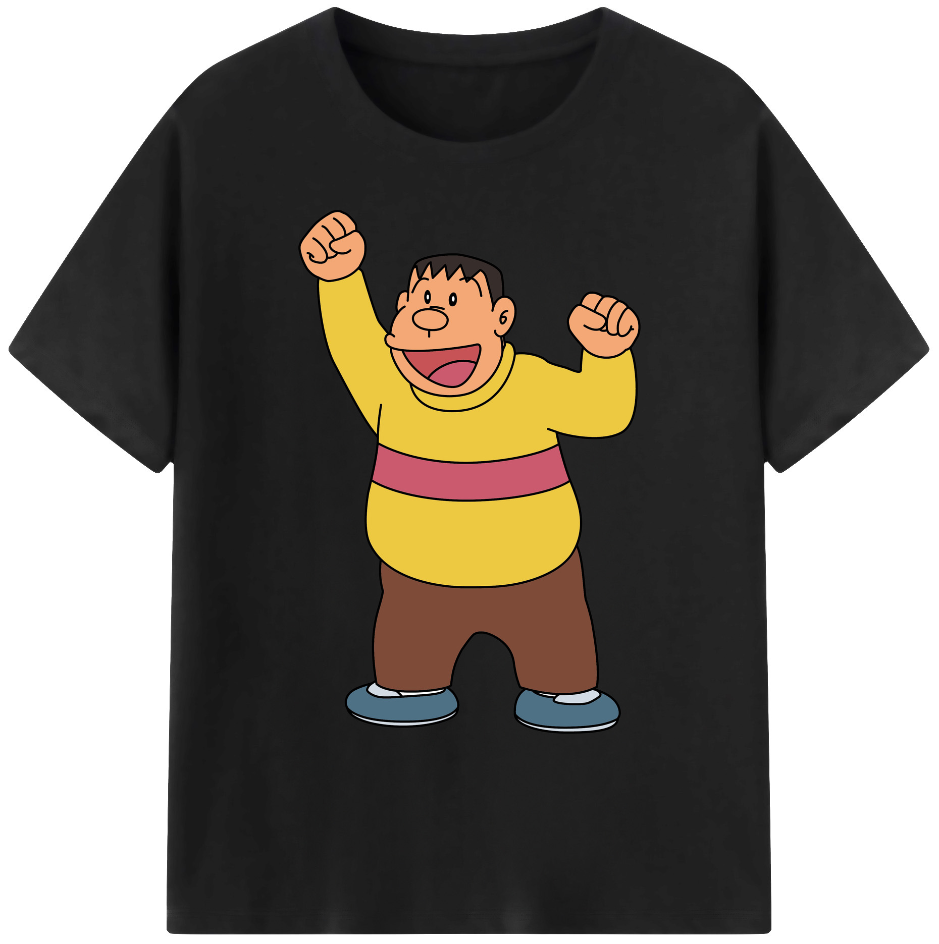 （画像用） ドラえもん 剛田武 Doraemon Gouta Takeshi 綿100％ メンズ半袖Tシャツ｜肌触りやわらか＆通気性