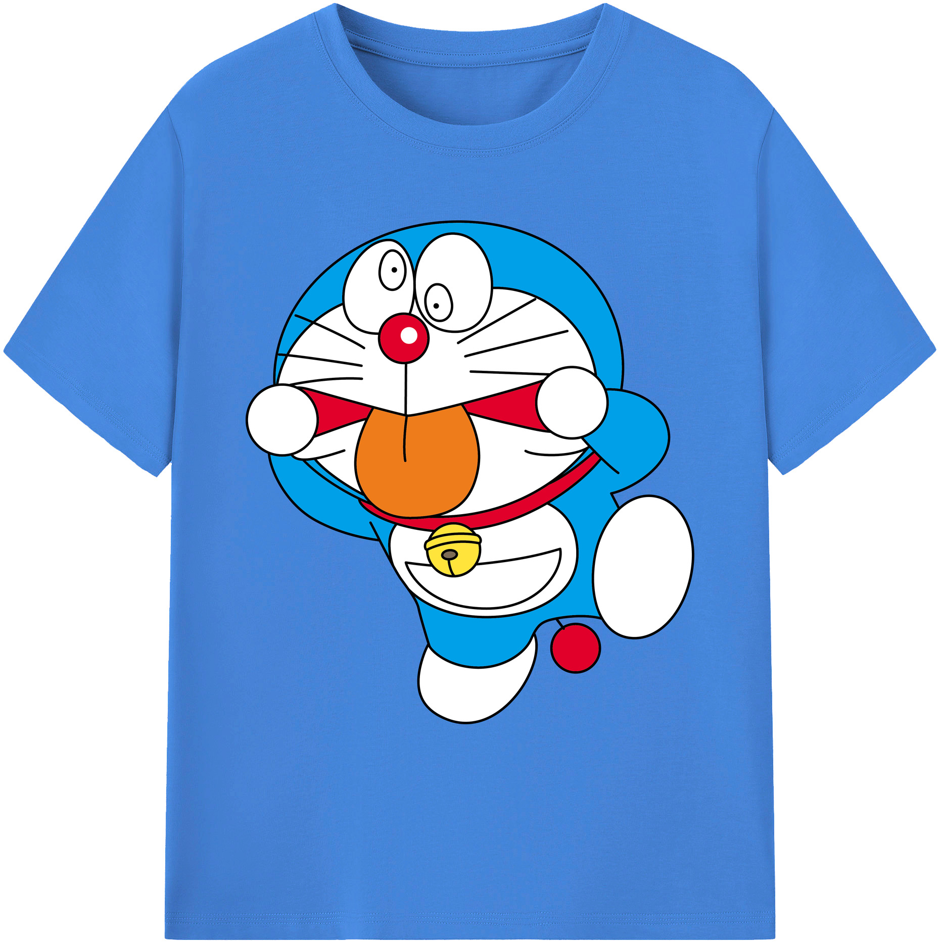 （画像用） ドラえもん Doraemon 綿100％ メンズ半袖Tシャツ｜肌触りやわらか＆通気性