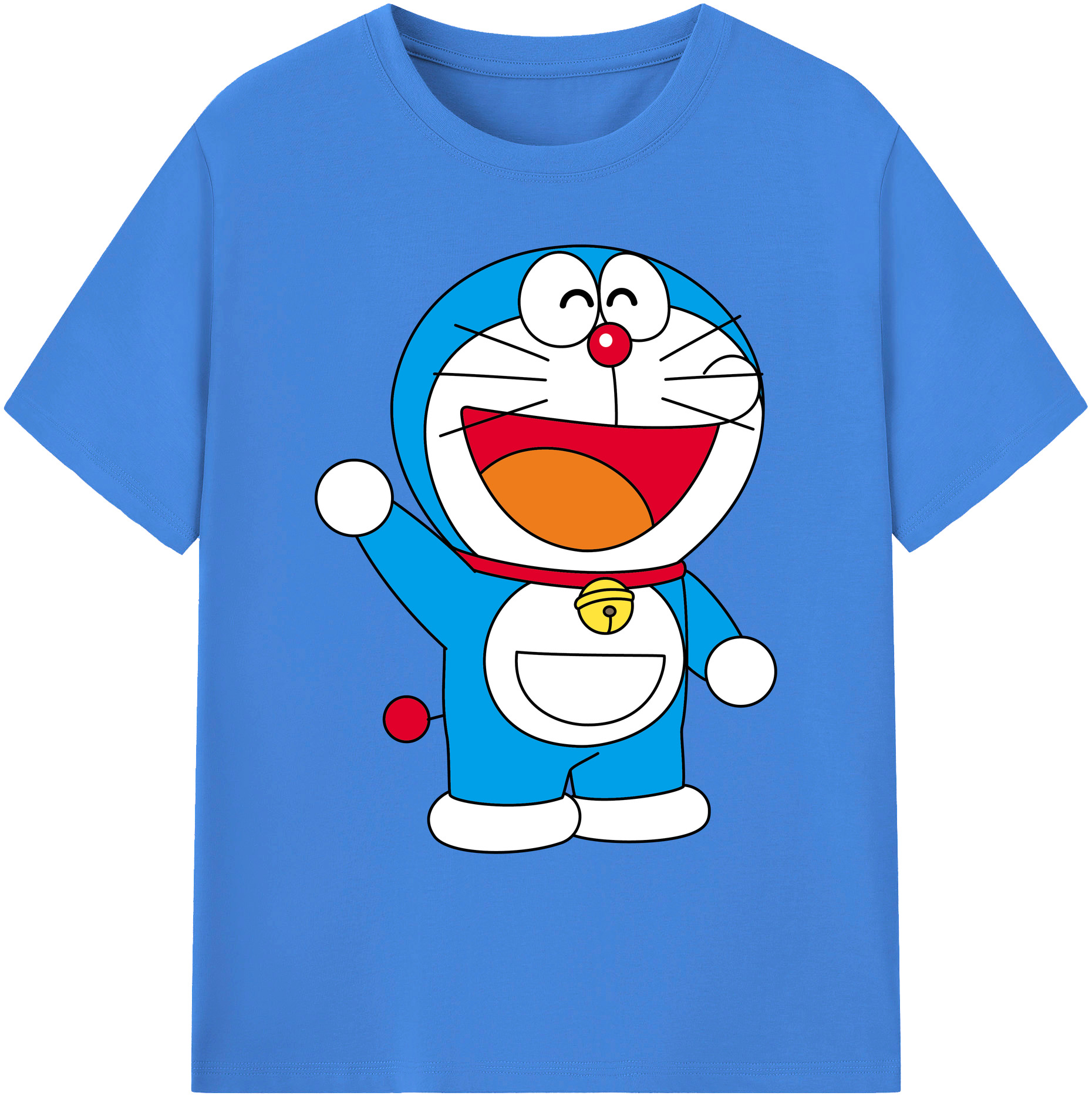（画像用） ドラえもん Doraemon 綿100％ メンズ半袖Tシャツ｜肌触りやわらか＆通気性