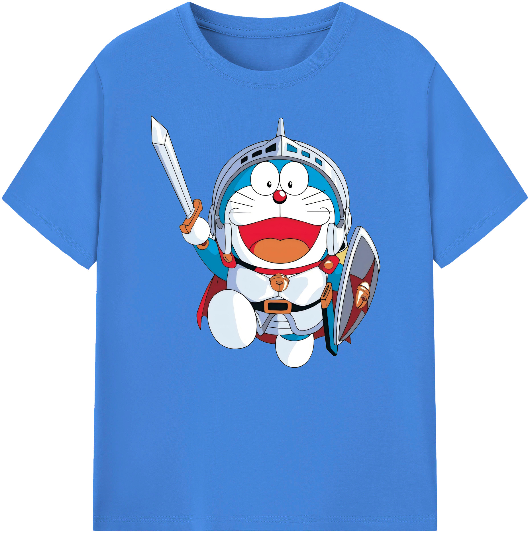 （画像用） ドラえもん Doraemon 綿100％ メンズ半袖Tシャツ｜肌触りやわらか＆通気性