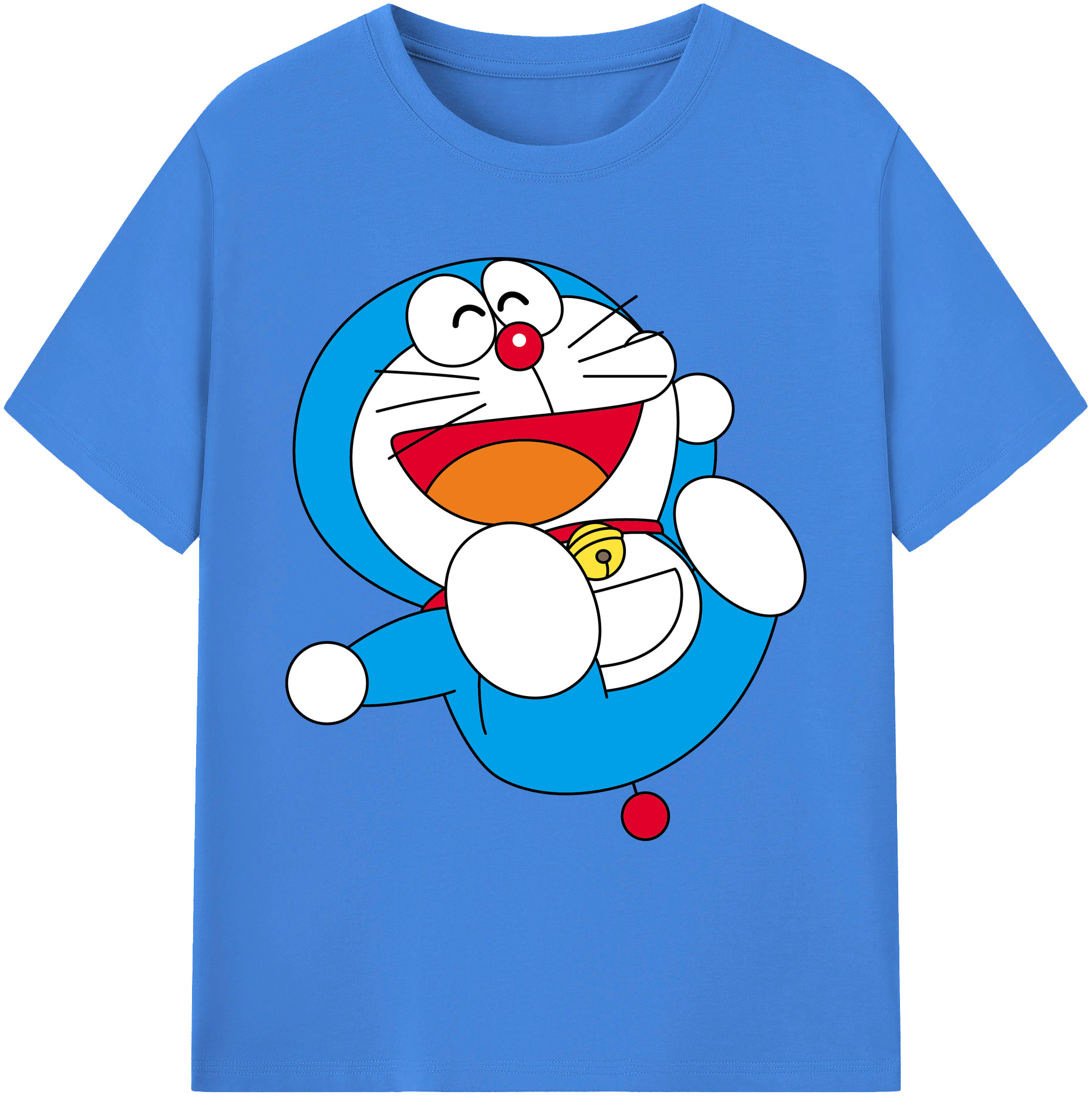 （画像用） ドラえもん Doraemon 綿100％ メンズ半袖Tシャツ｜肌触りやわらか＆通気性